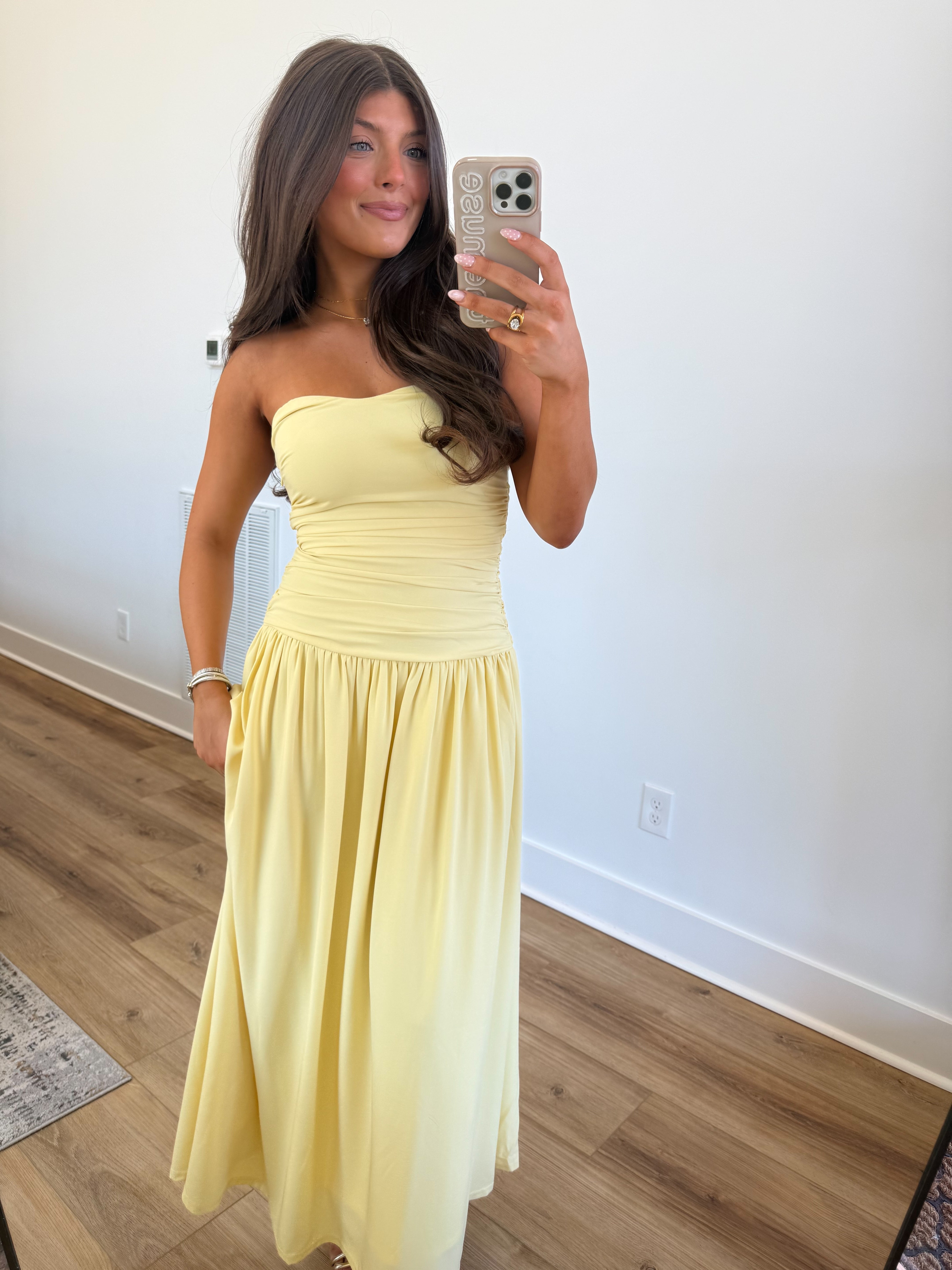 The Golden Midi Dress