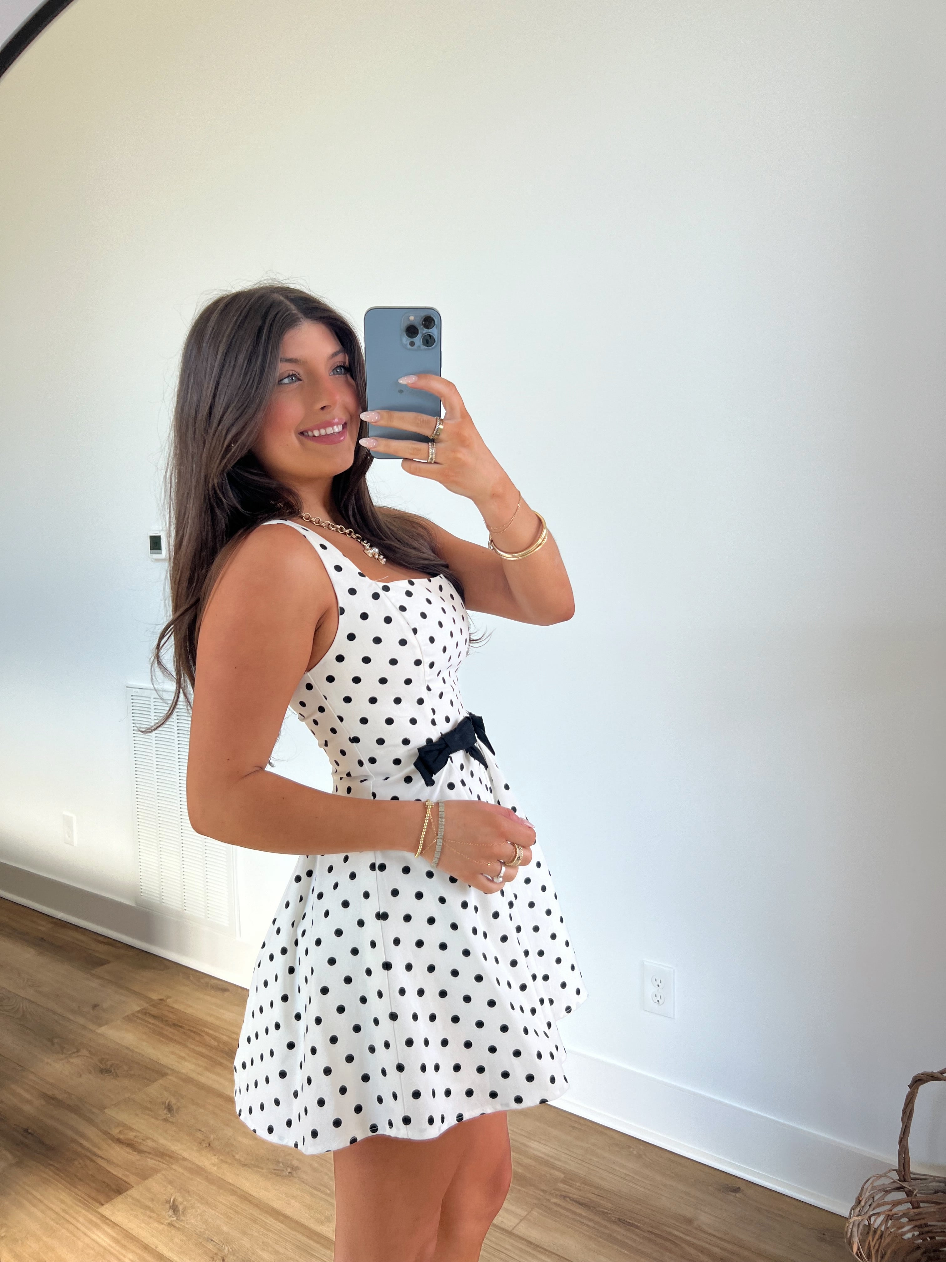 Chateau Bow Mini Dress