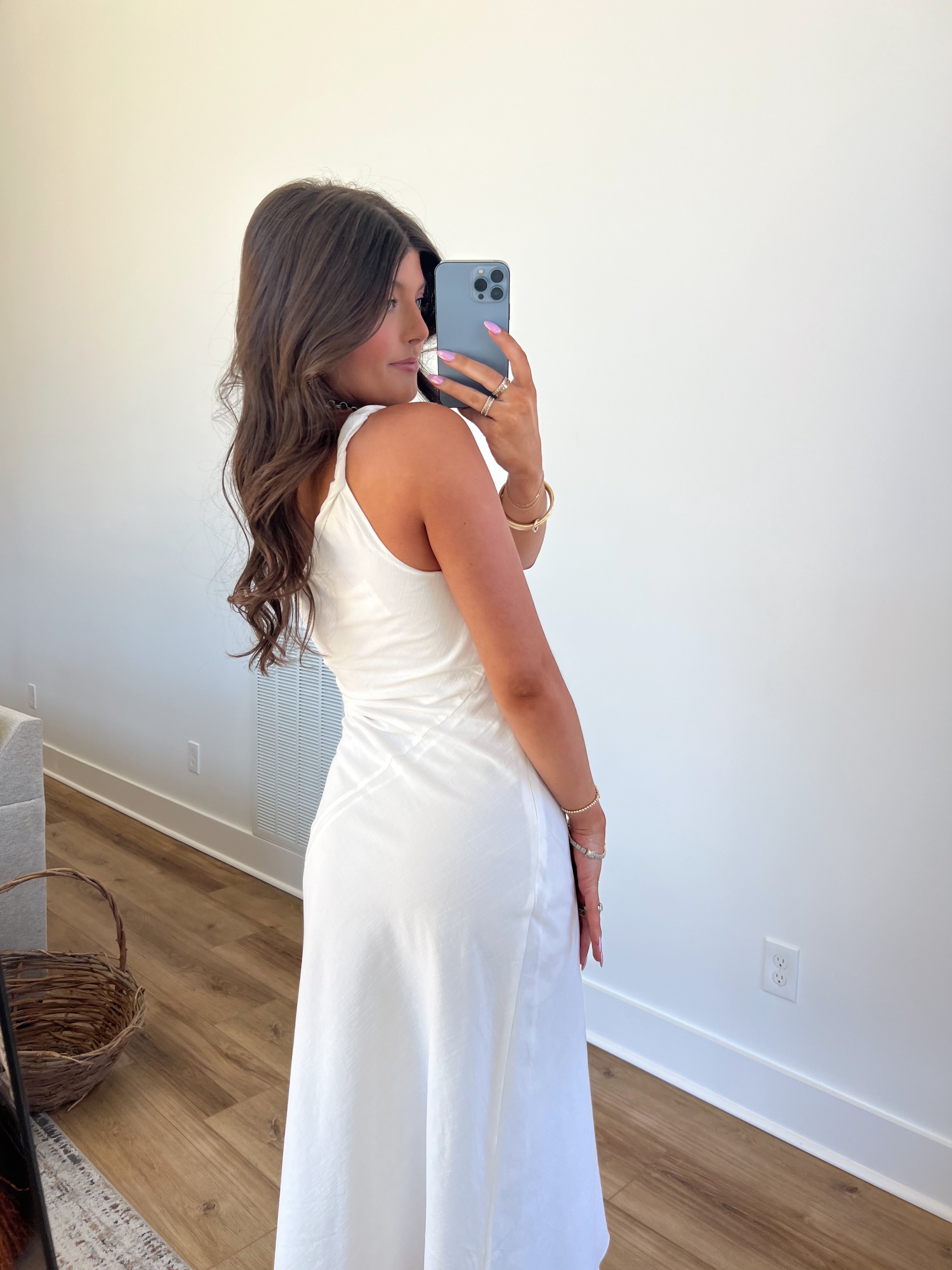 Fancy Linen Midi Dress