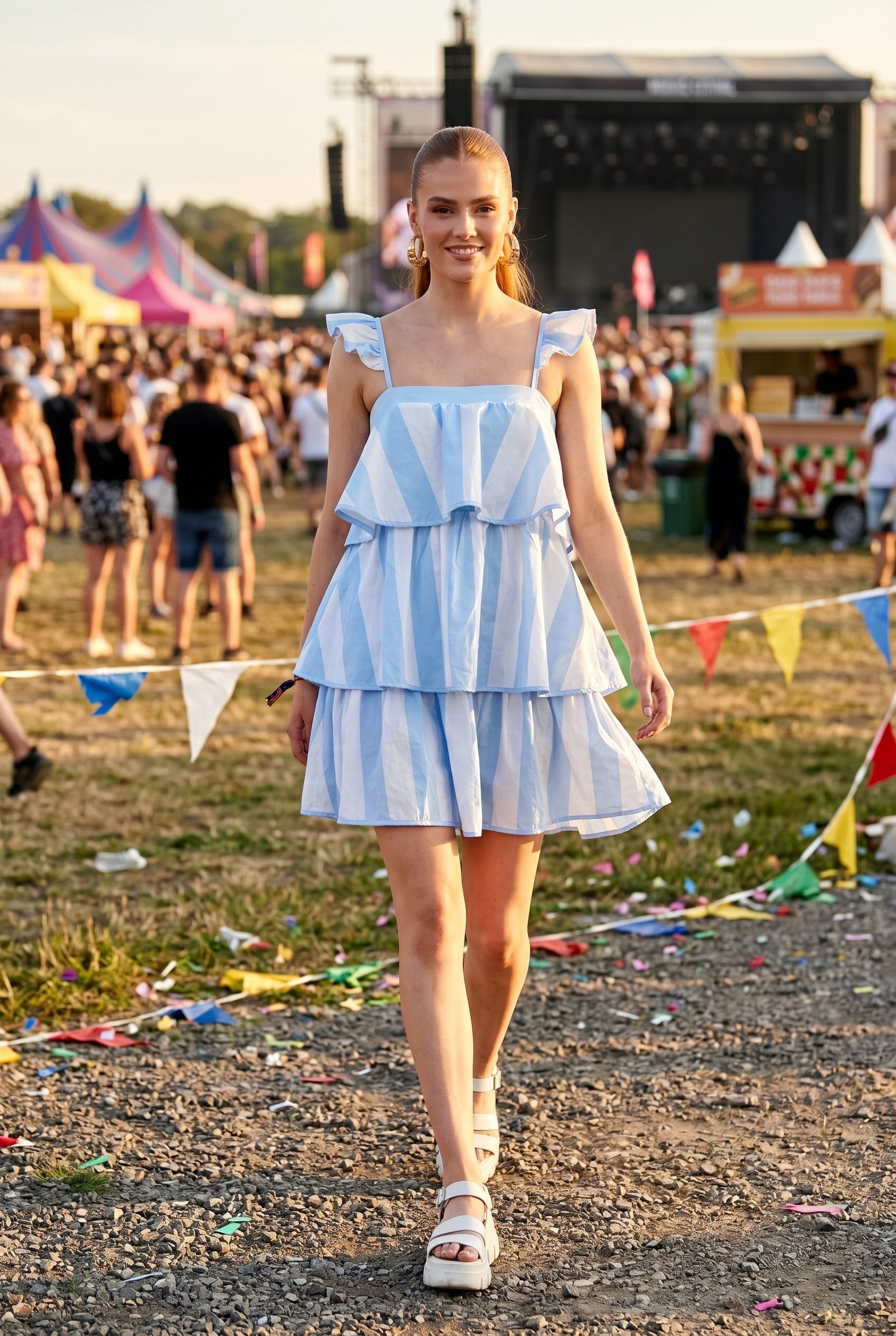 Seaside Stripe Mini Dress