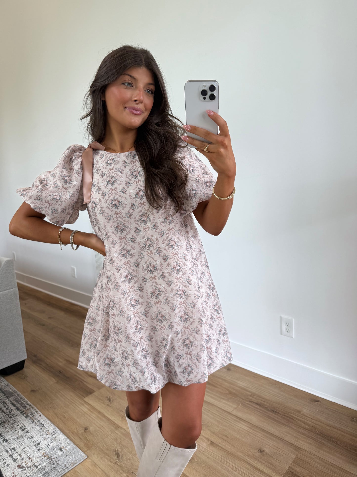 Maple Tied Moments Bubble Dress
