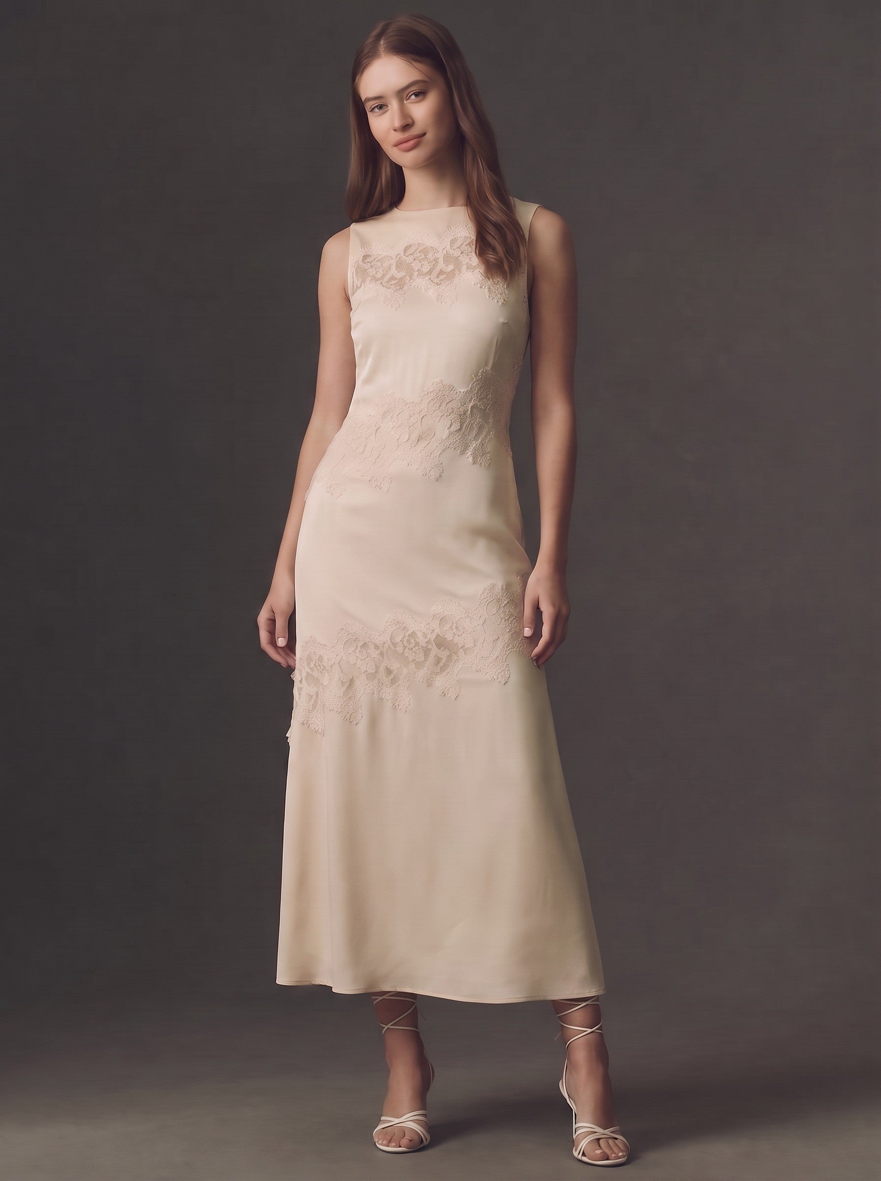 The Satin & Lace Dress