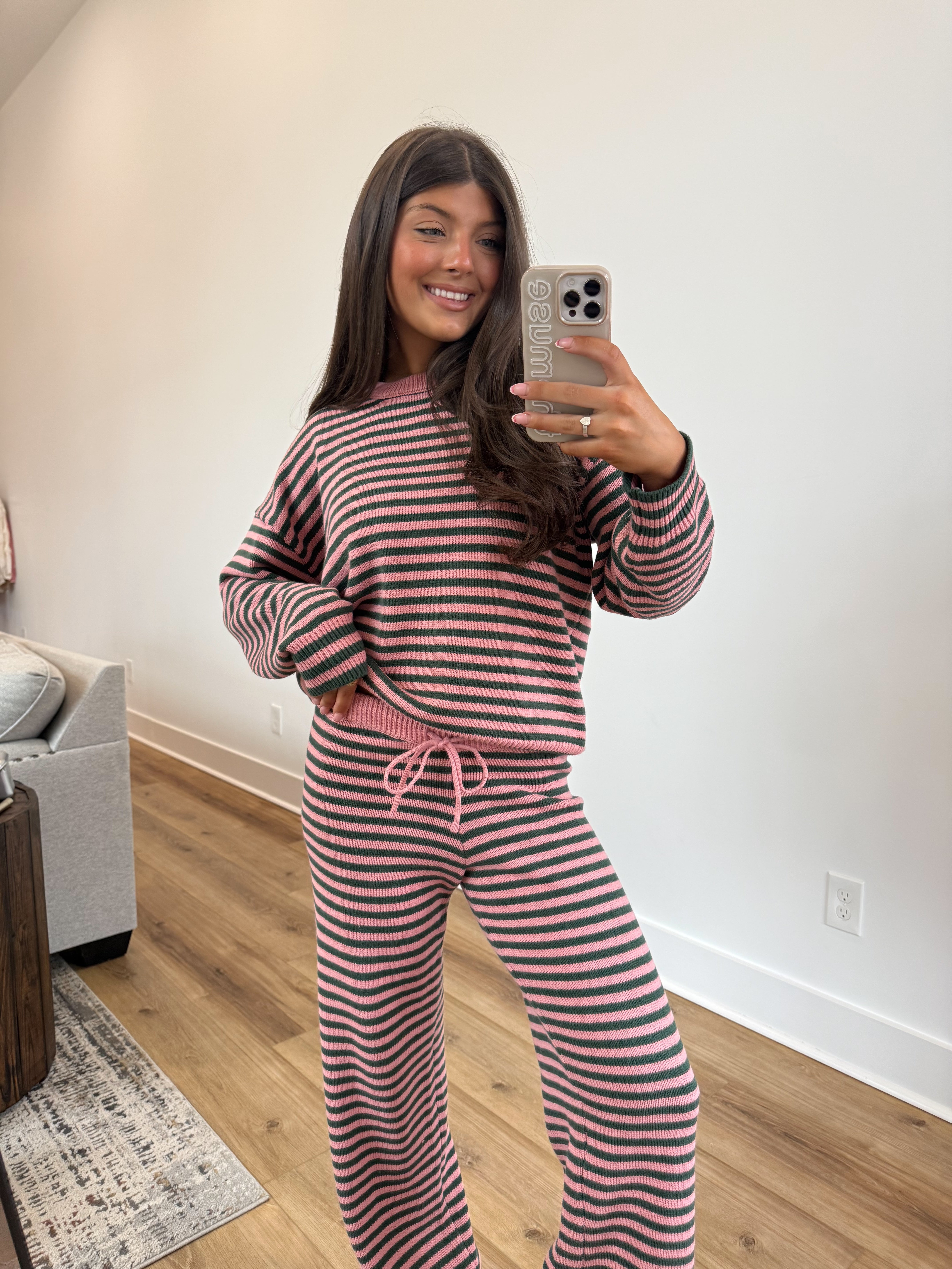Stripe Lounge Set (Pink/Green)