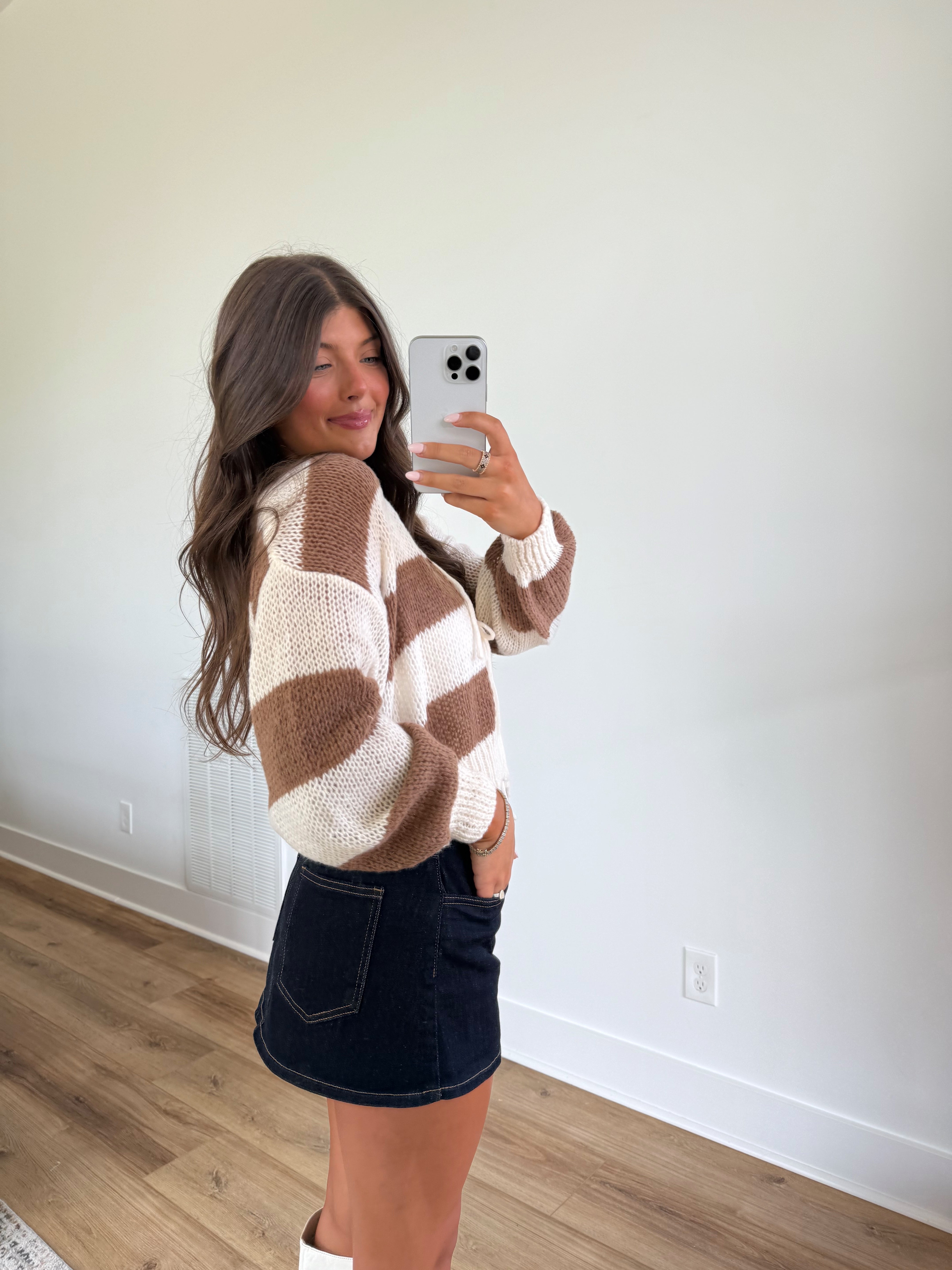 Cinnamon Sugar Chunky Stripe Knit