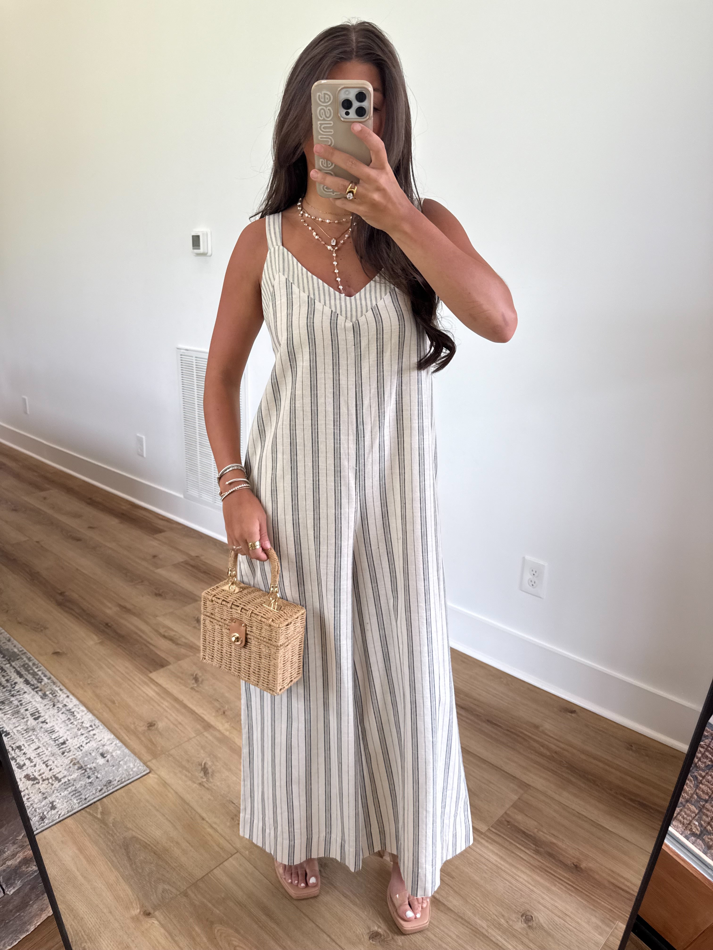 Melanie Stripe Jumpsuit