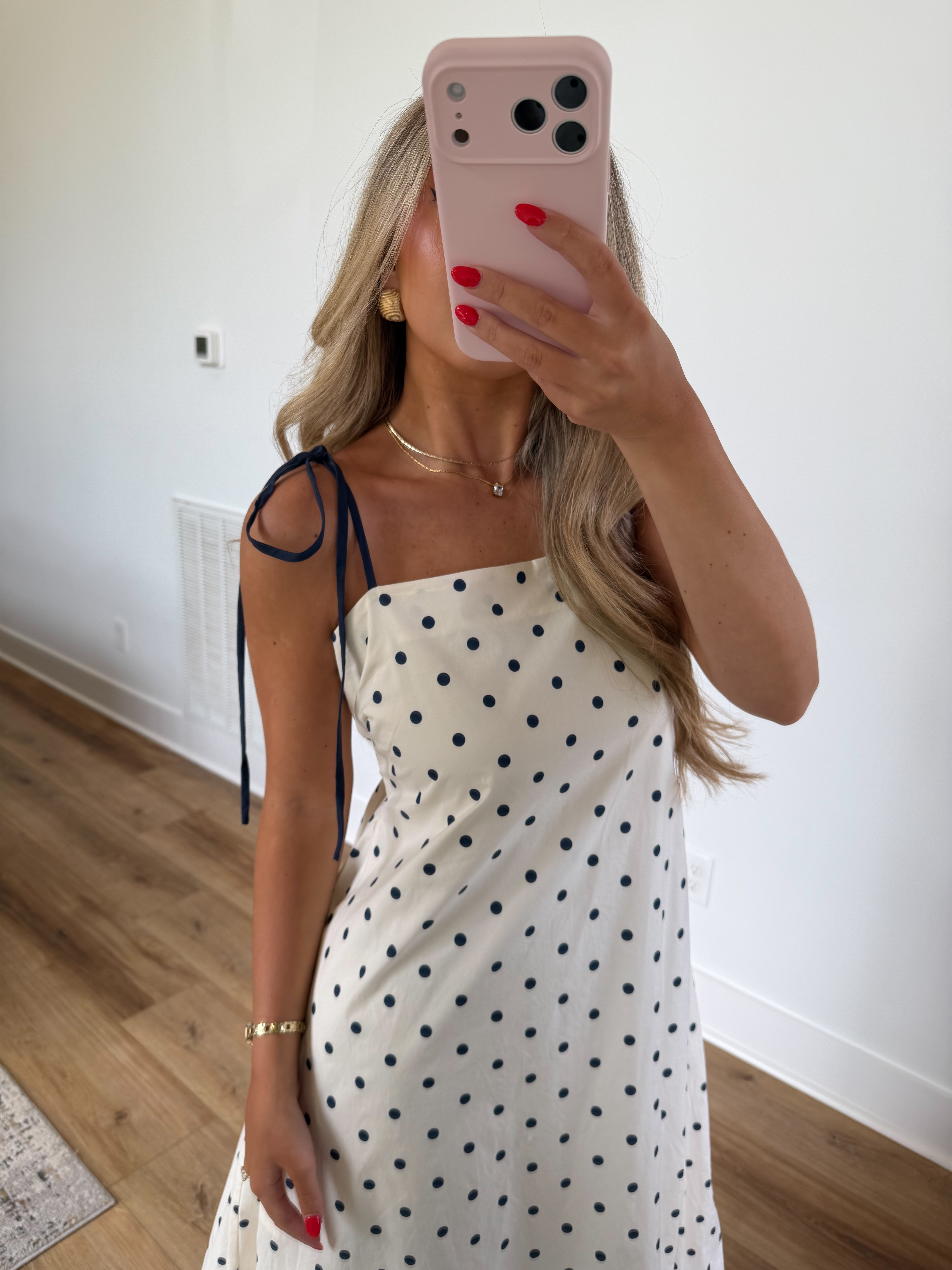 The Sweet Polka Dot Maxi (Navy)