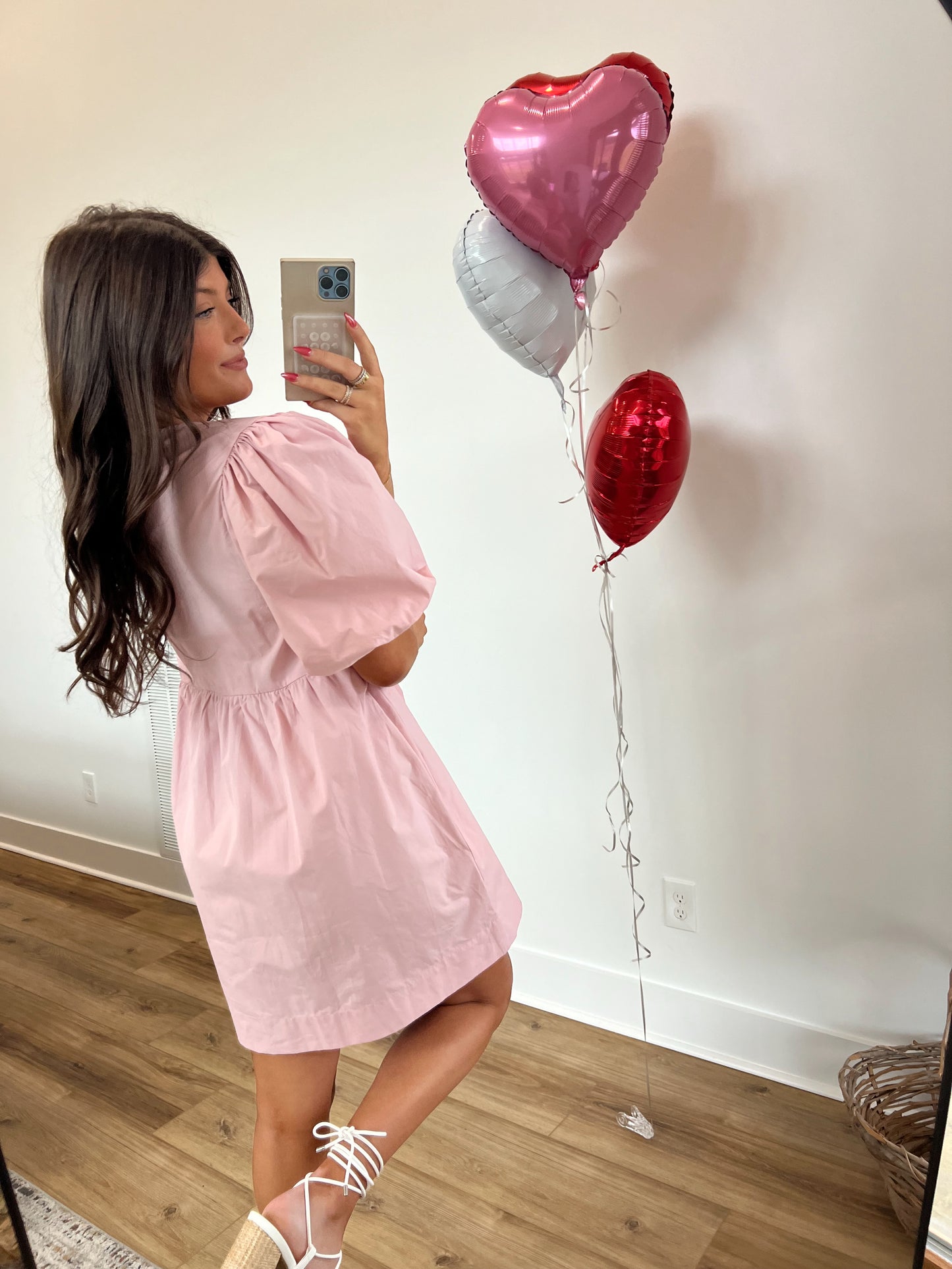 Strawberry Cream Babydoll Dress