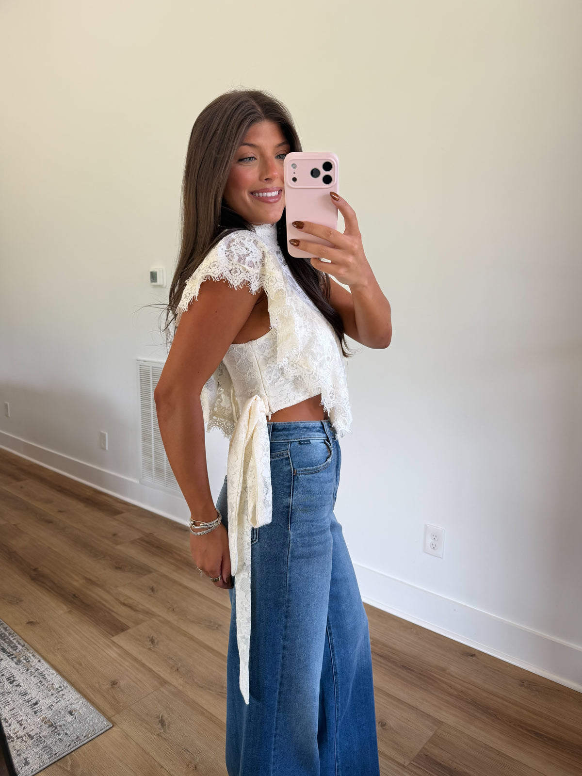 Darling Lace Ruffle Top