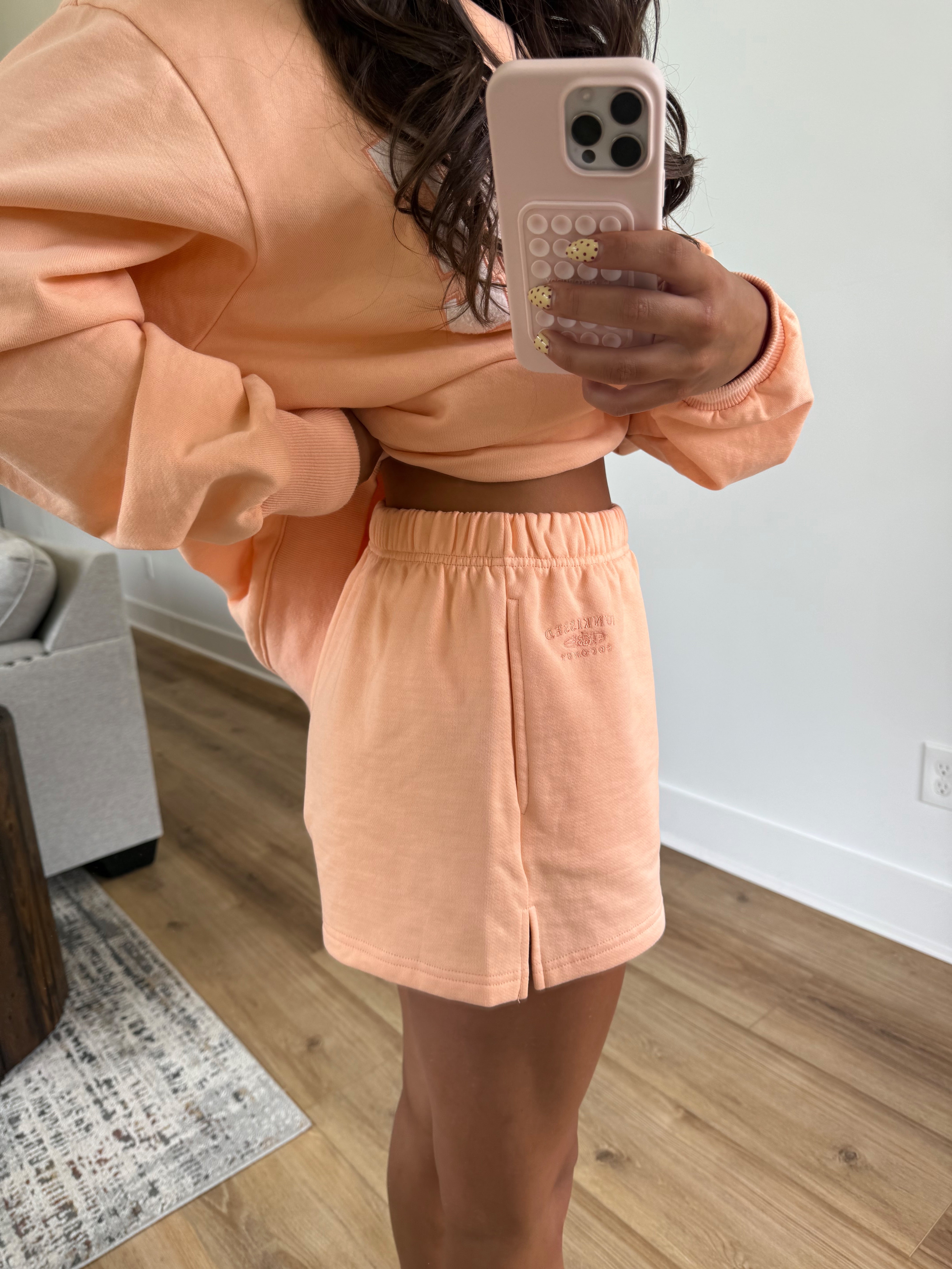 Starburst Orange Sweat Shorts