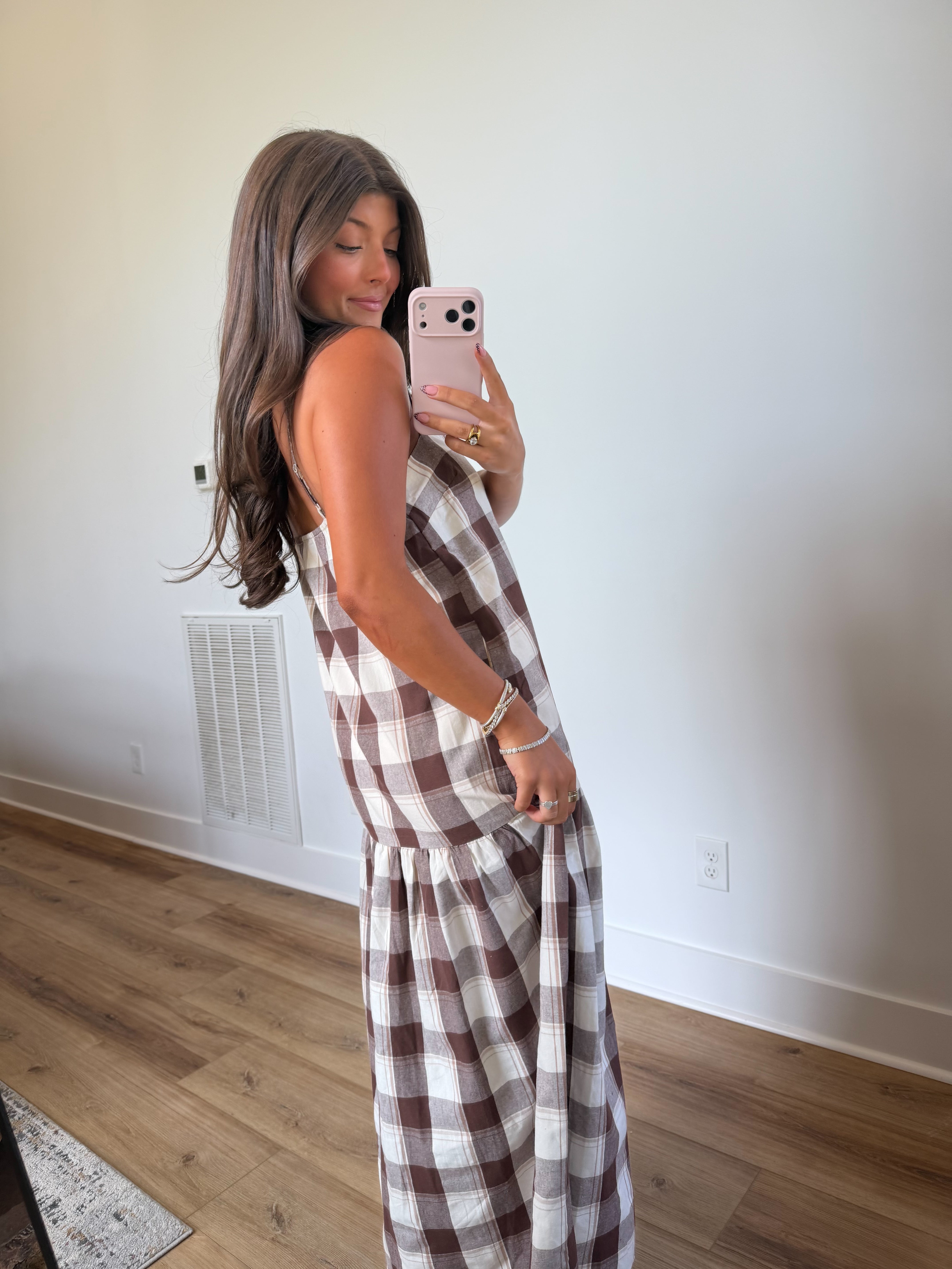 Arista Gingham Midi
