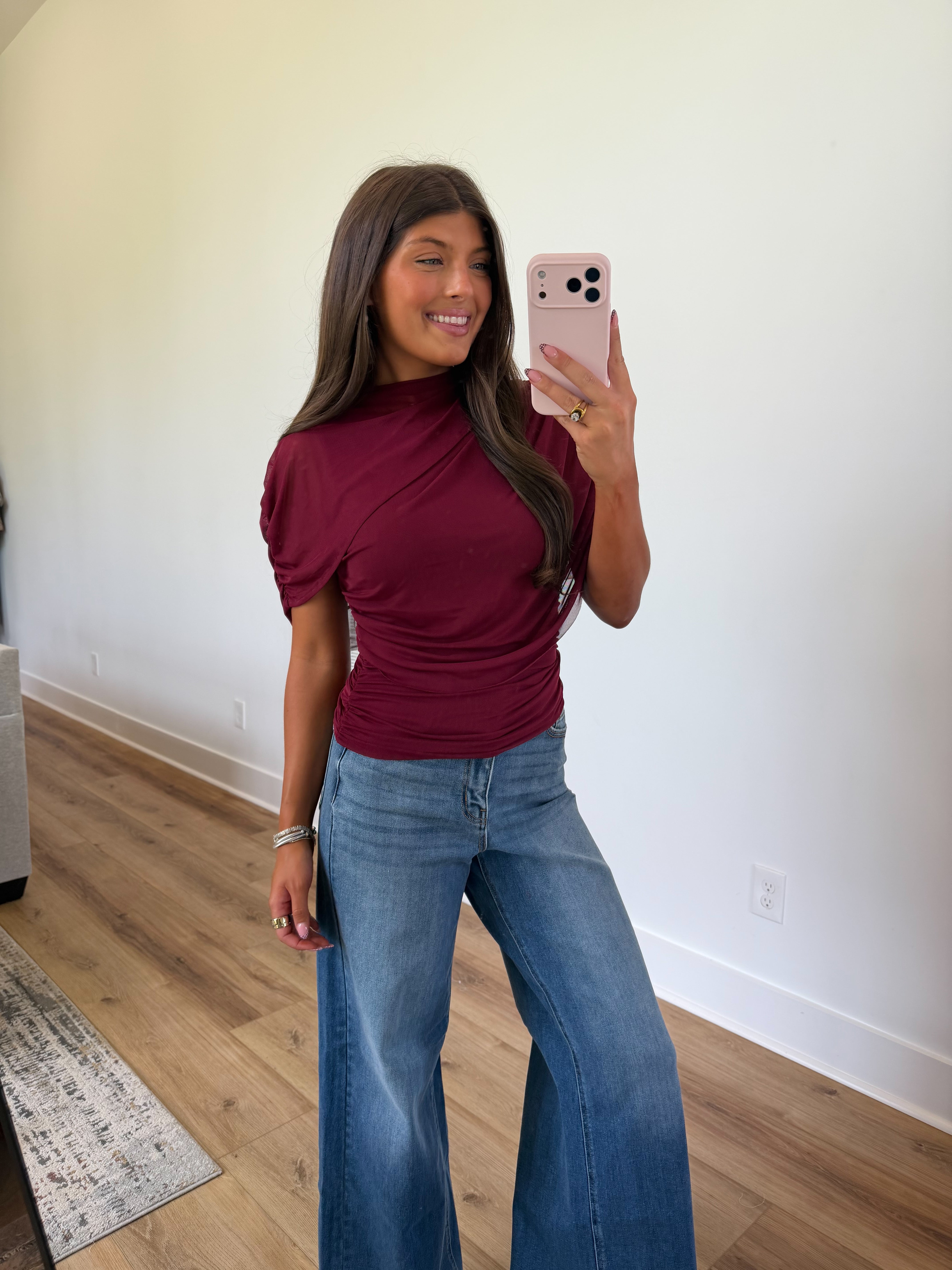 Wine Drape Top
