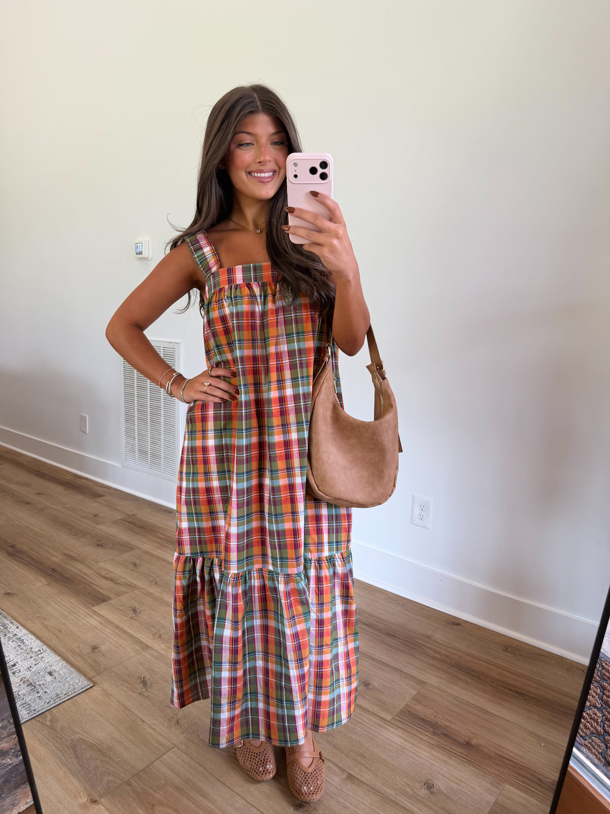 Fun Fall Plaid Maxi