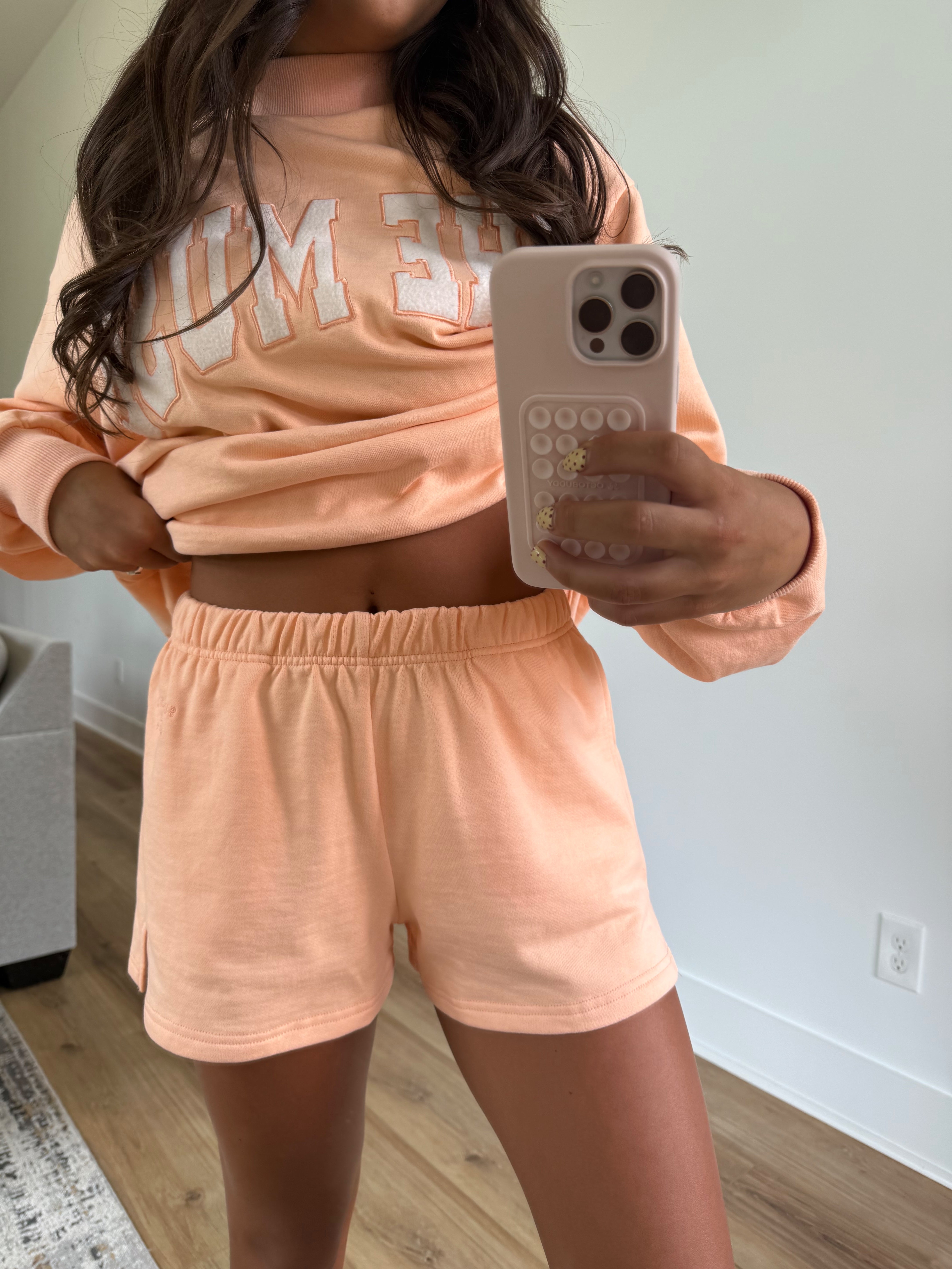 Starburst Orange Sweat Shorts