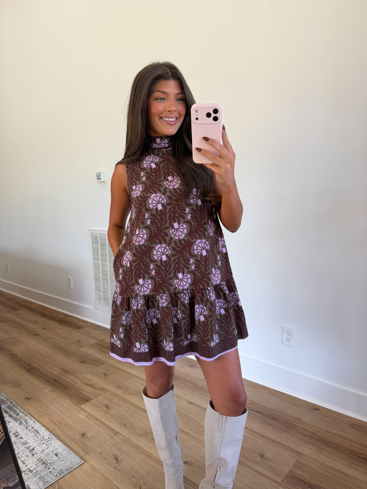 Cocoa Petal Mini Dress