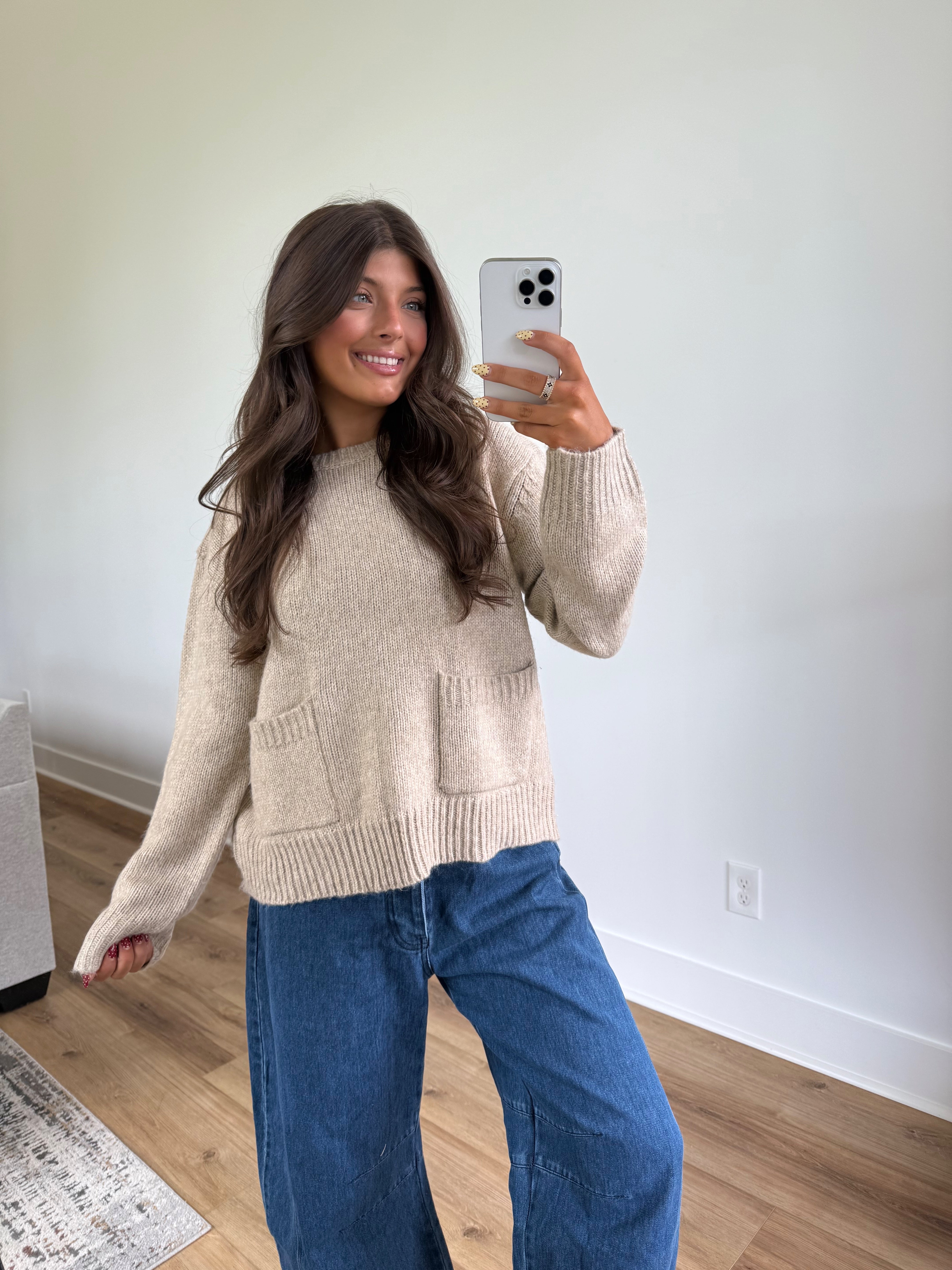 Snuggle Up Sweater (Cream)