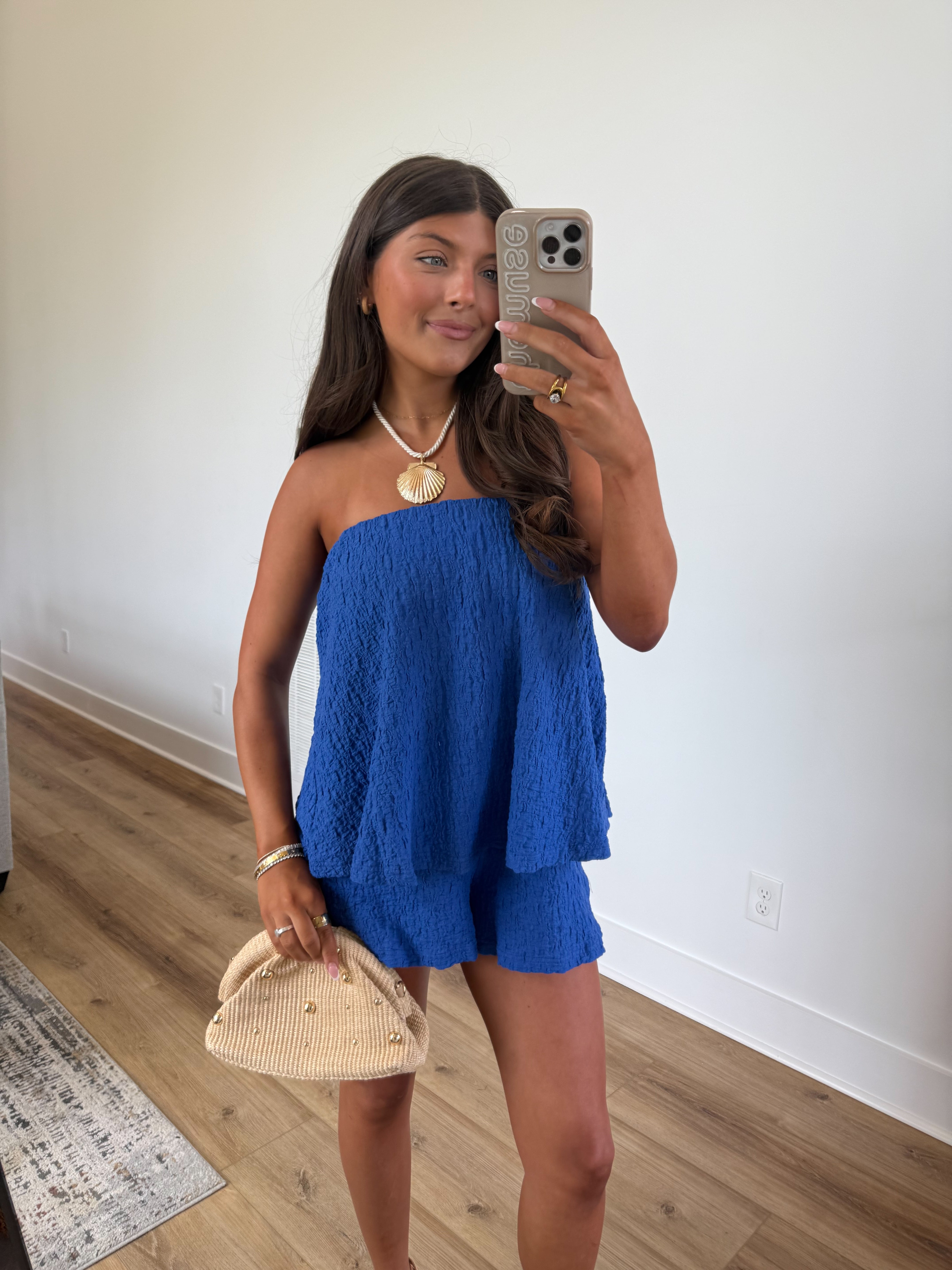 Santorini Blue Romper