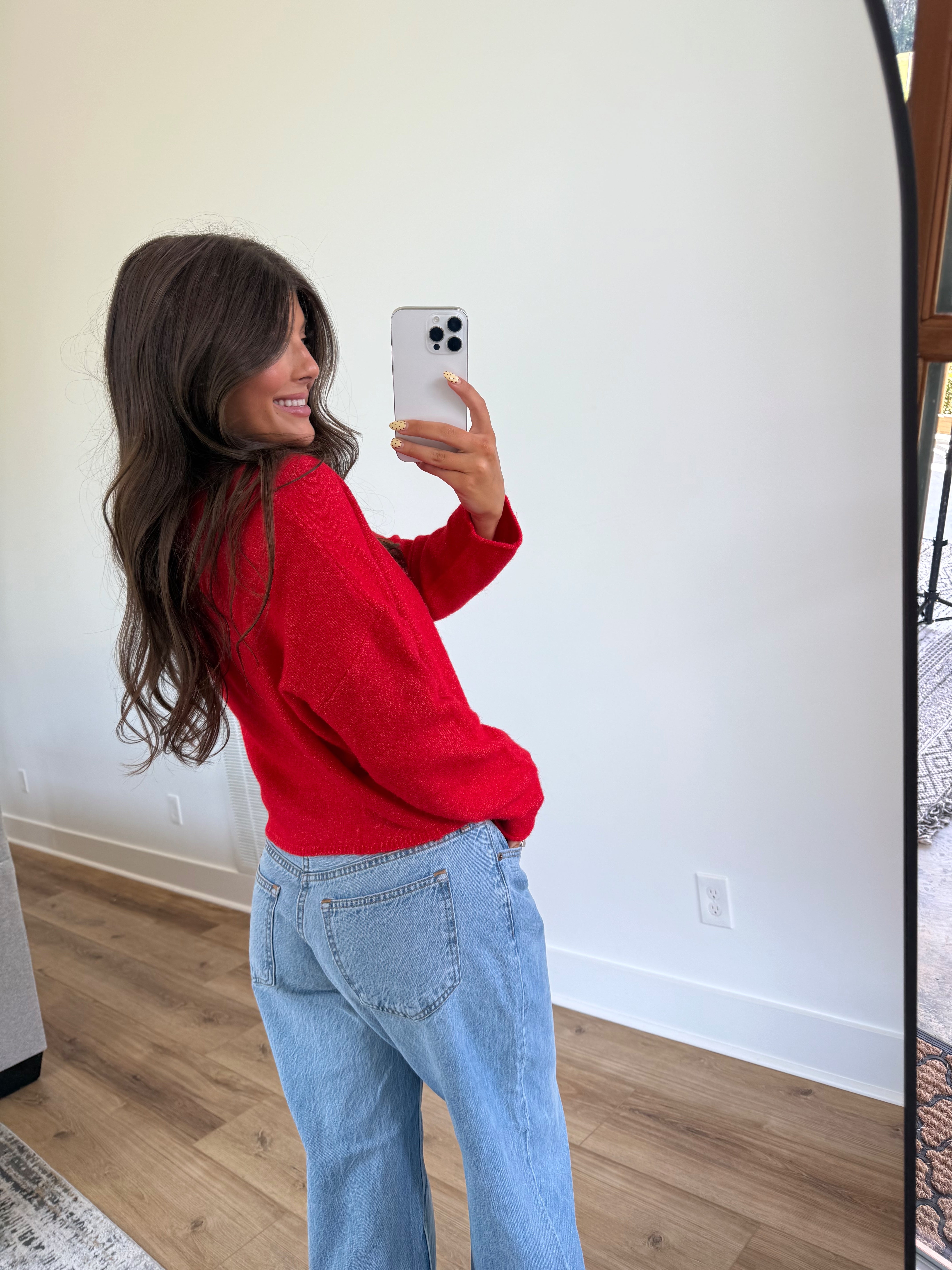 Best Dress Cardigan (Red)