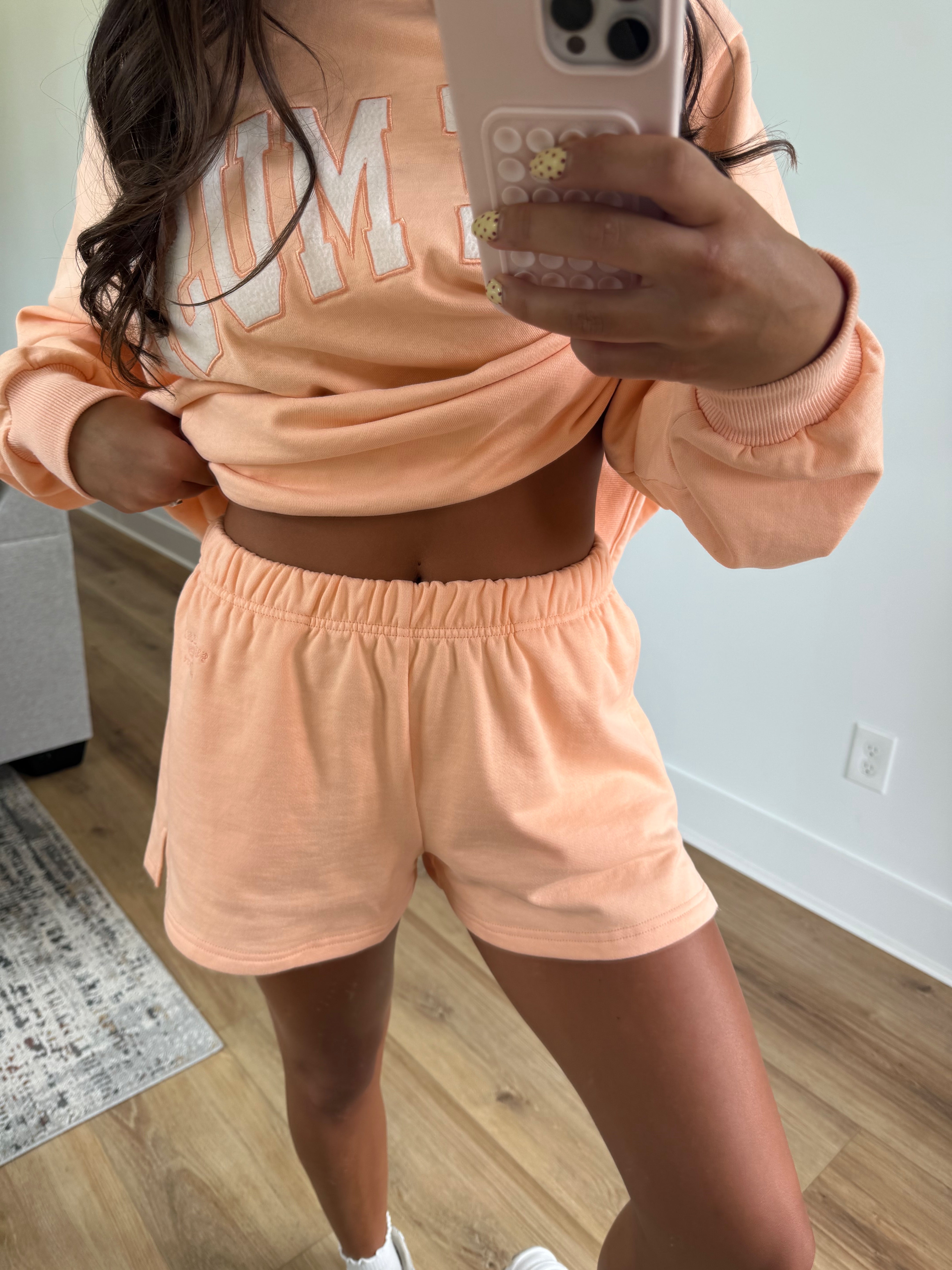 Starburst Orange Sweat Shorts