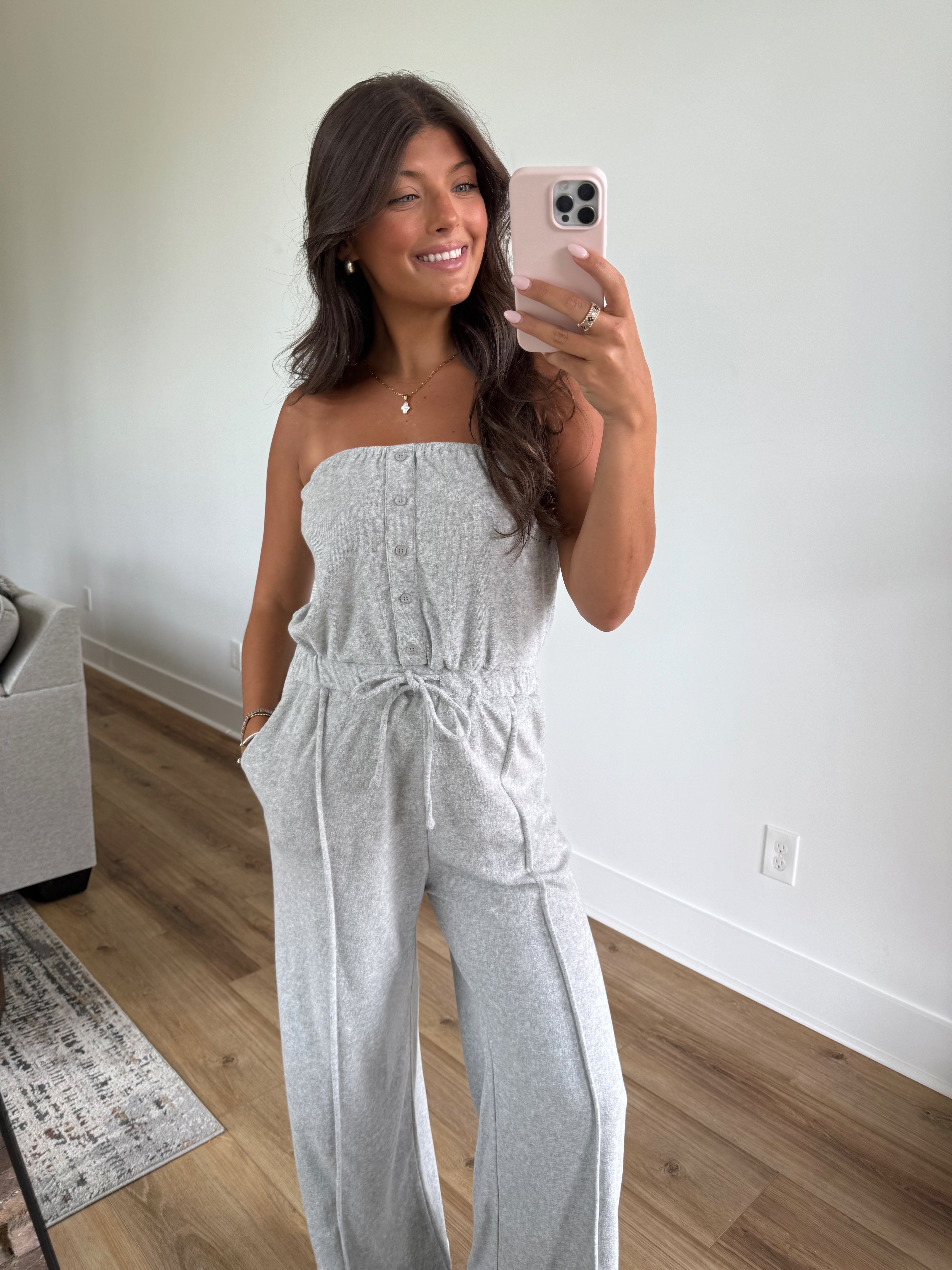 Grey Terry Jumpsuit
