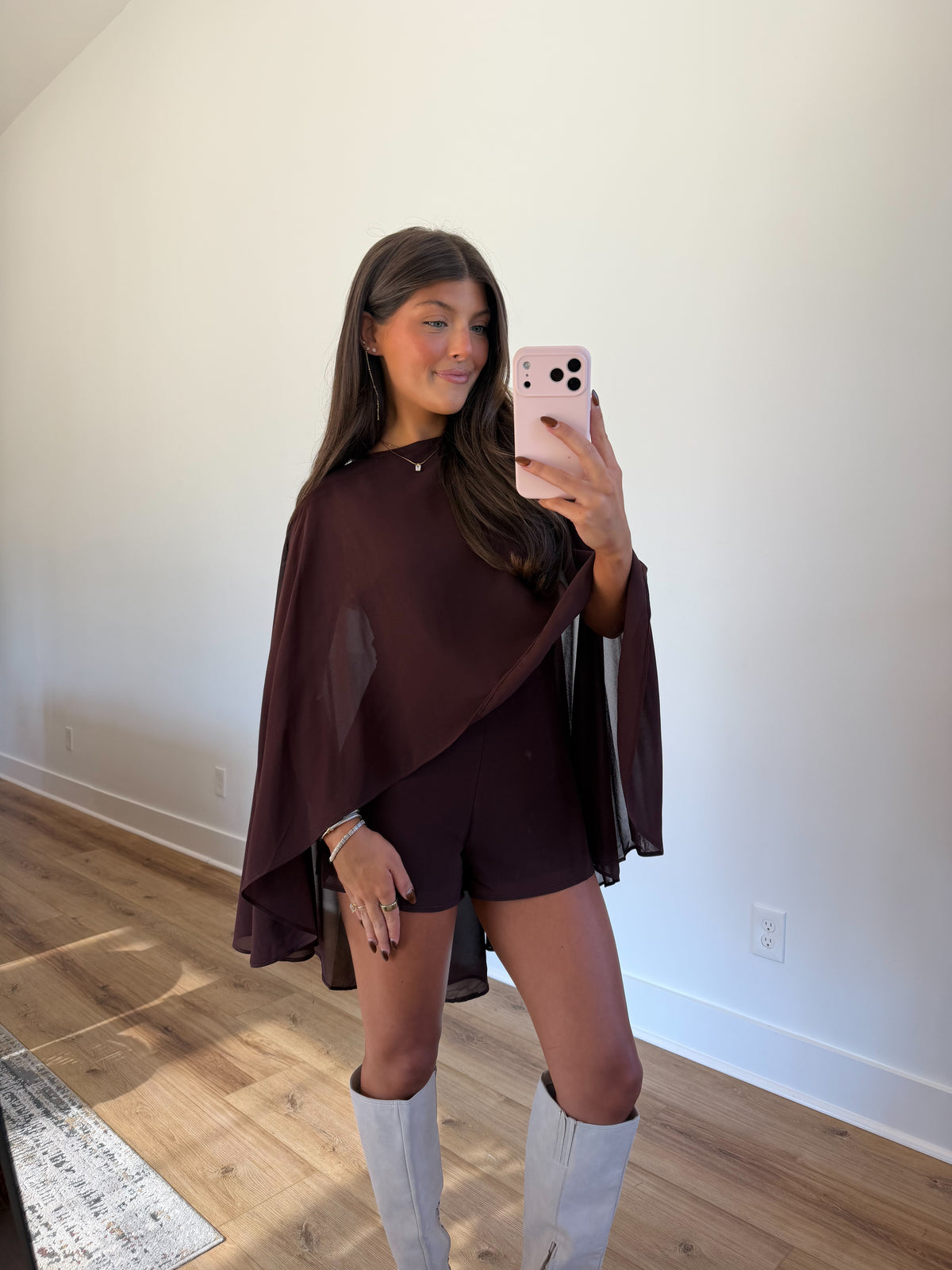 Brown Cape Romper
