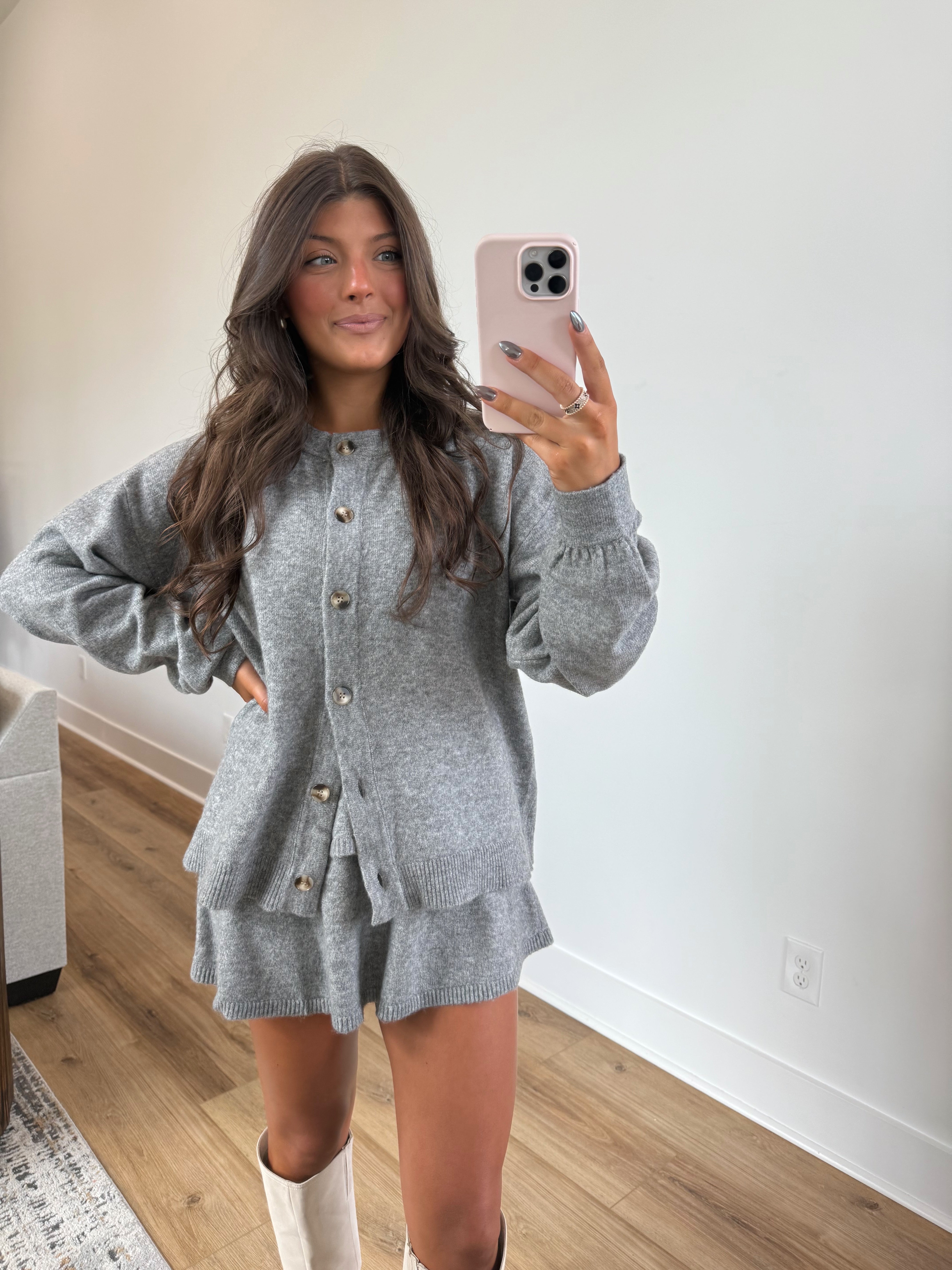 Charlotte Sweater Set (Grey)