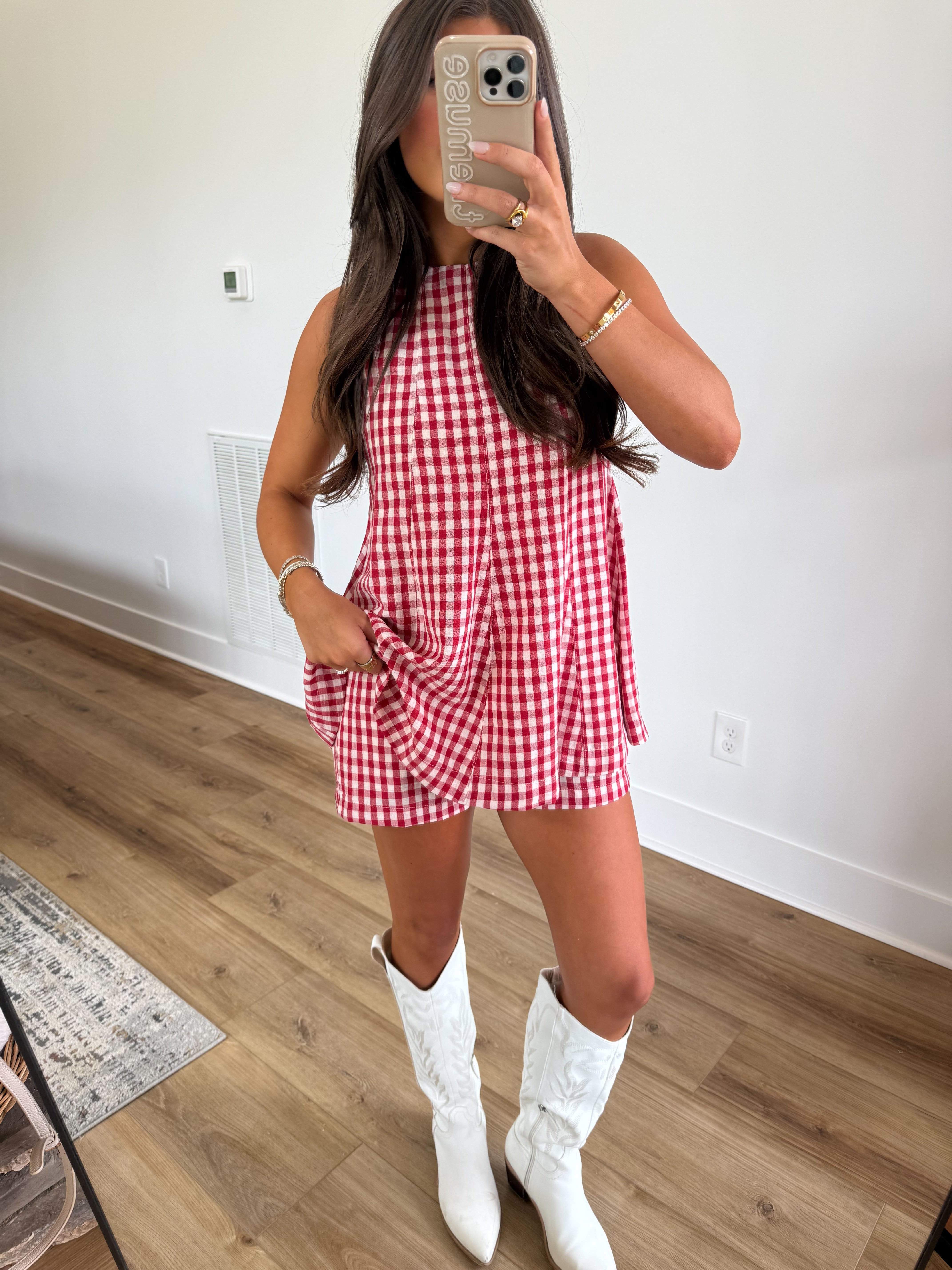 The Firecracker Gingham Romper (PRE-ORDER (1-2 weeks)/ Restock)