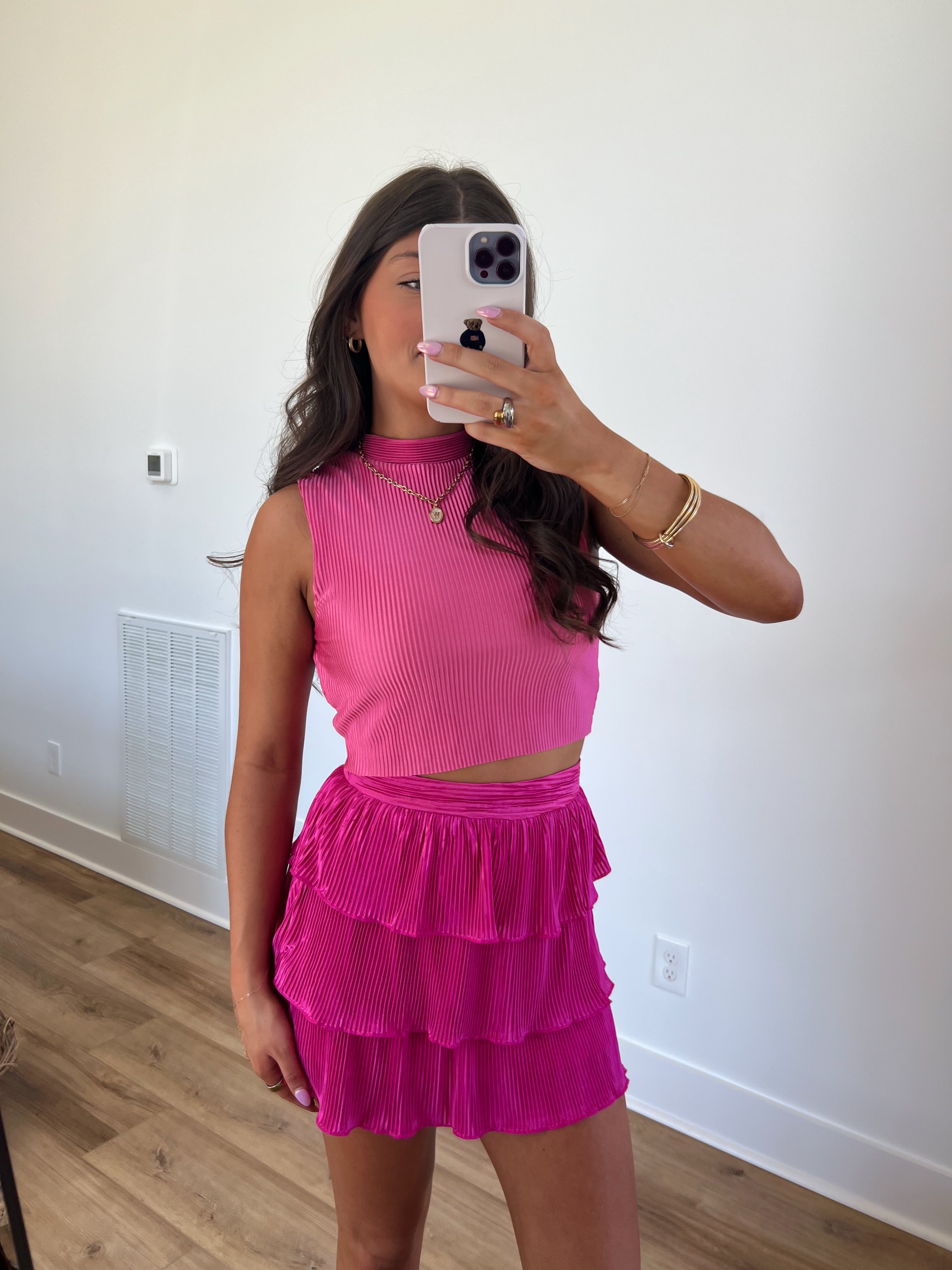 Pink Paradise Skirt Set