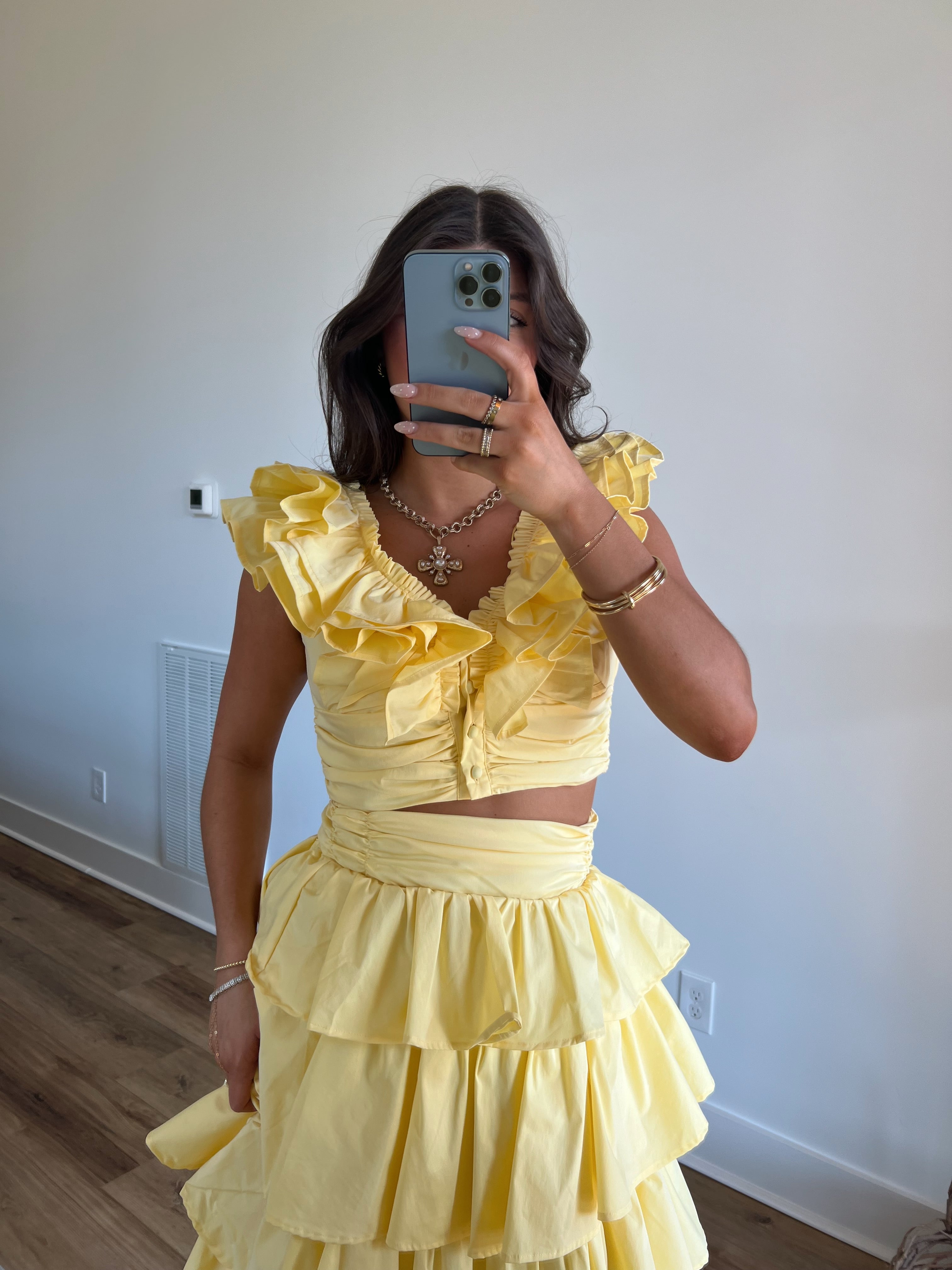 Yellow Willow Ruffle Set
