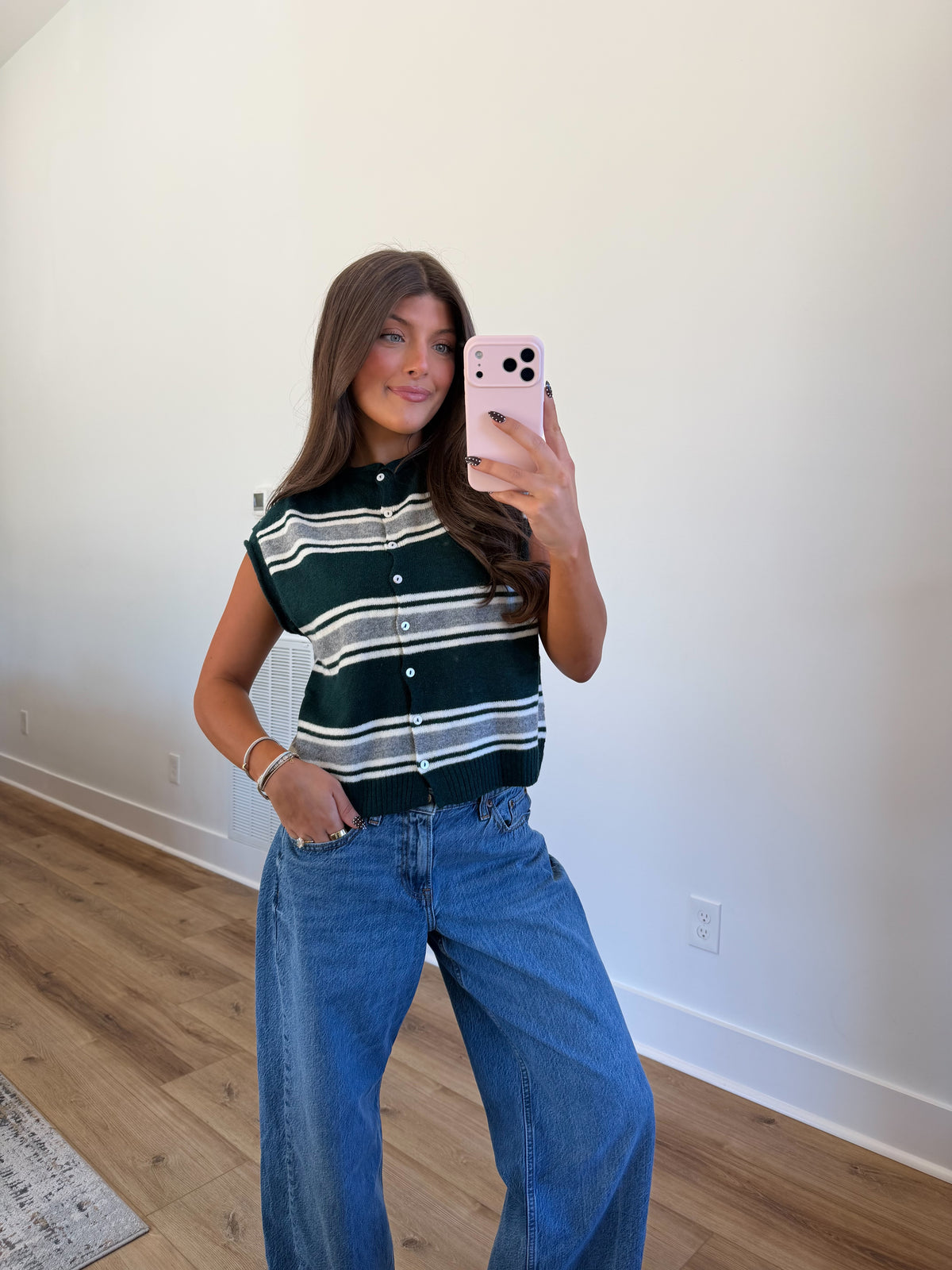 Evergreen Stripe Cardigan