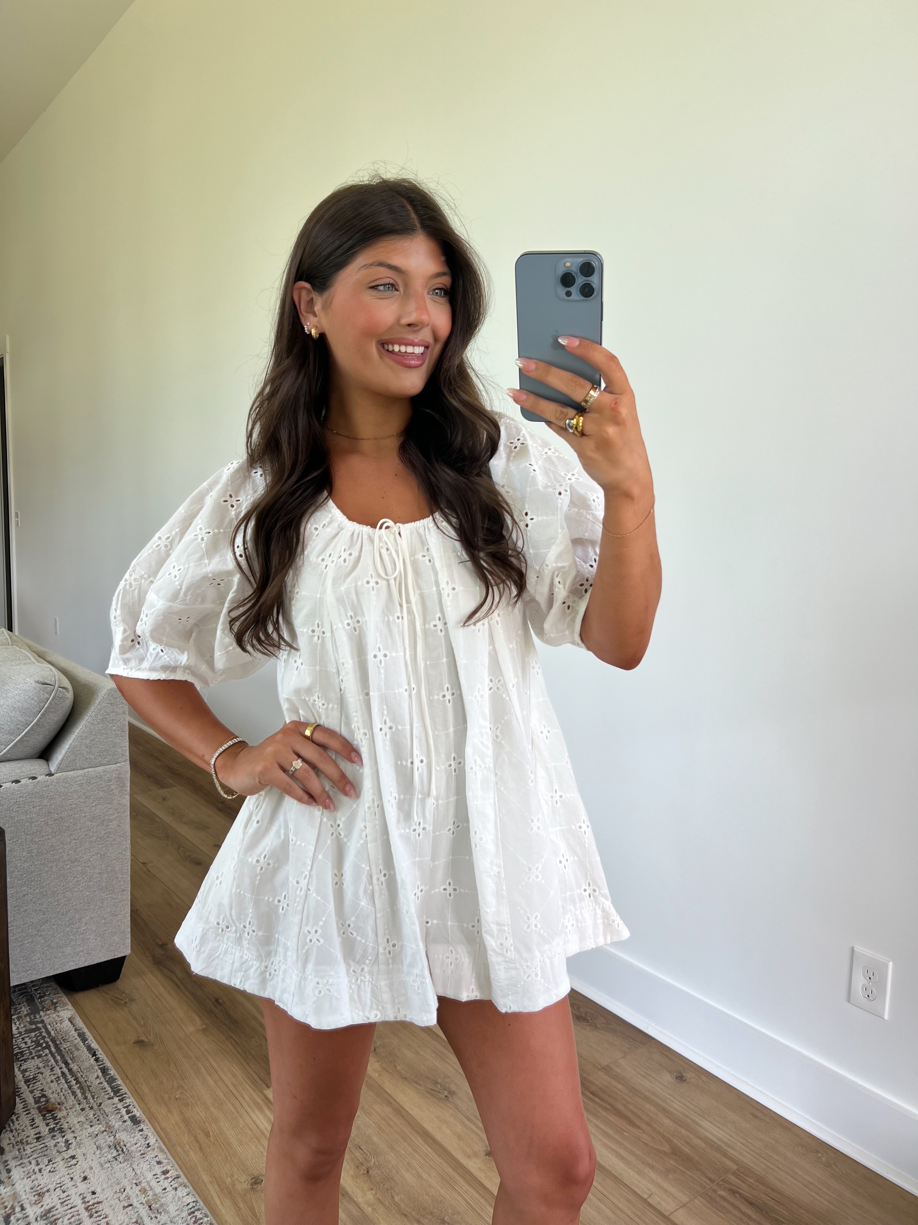 Ever After Eyelet Romper (Restock)