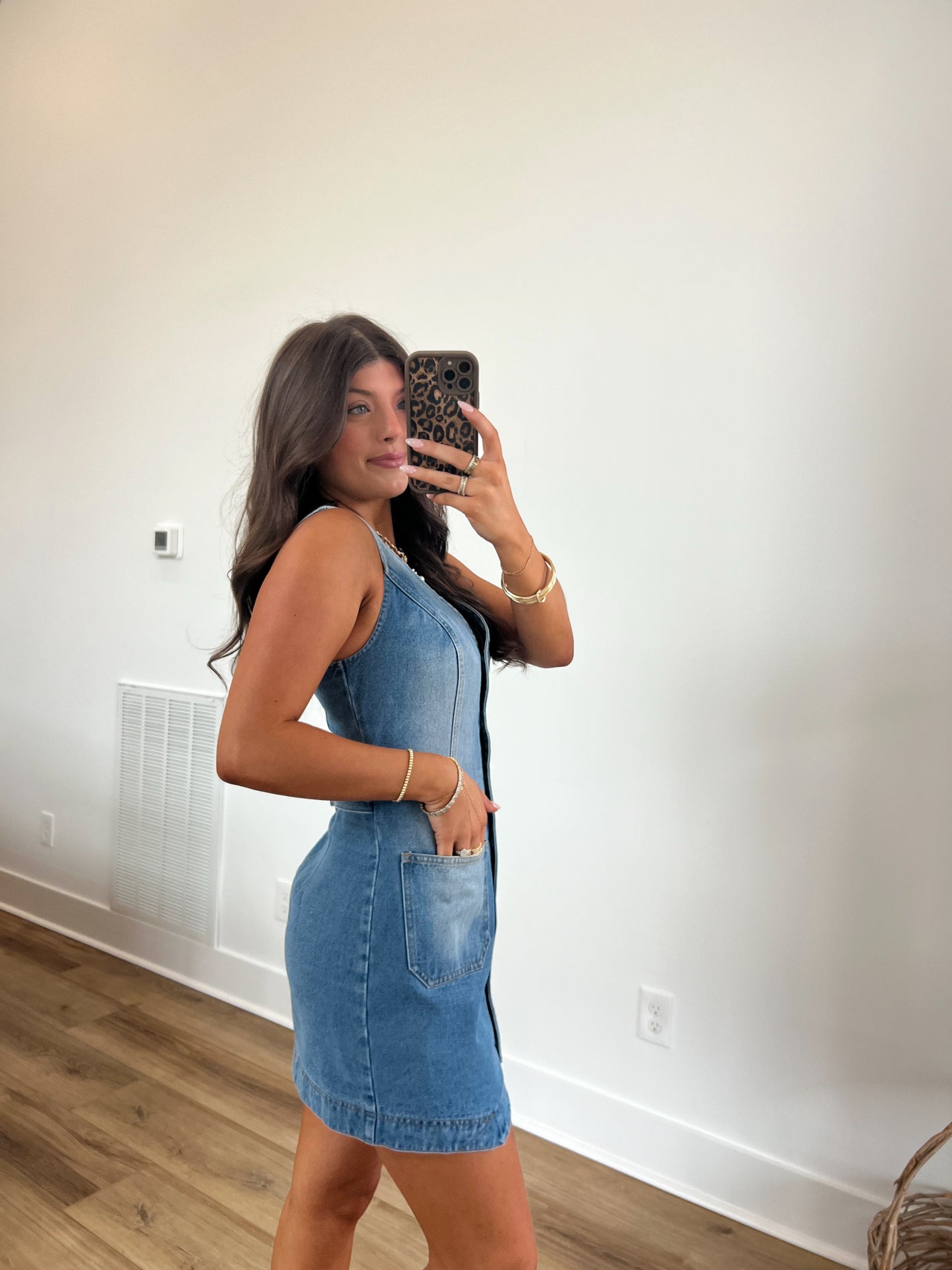 Day Time Denim Mini Dress