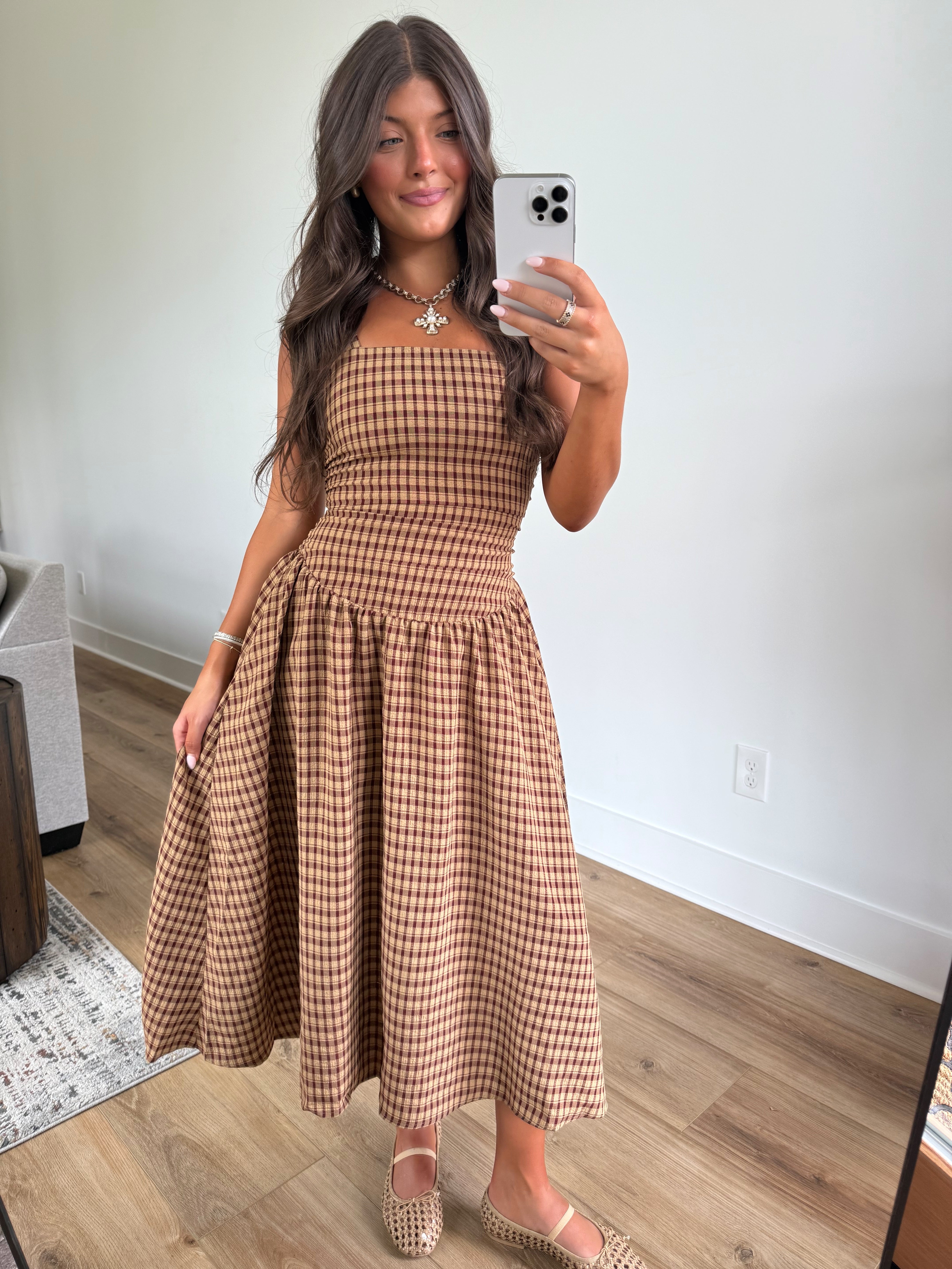 Plaid & Pumpkin Maxi