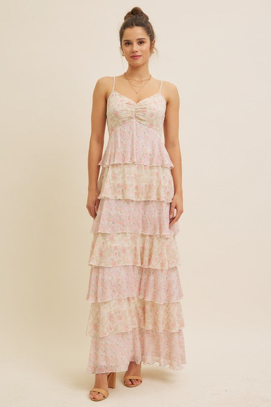 Pink Olivia Ruffle Dress