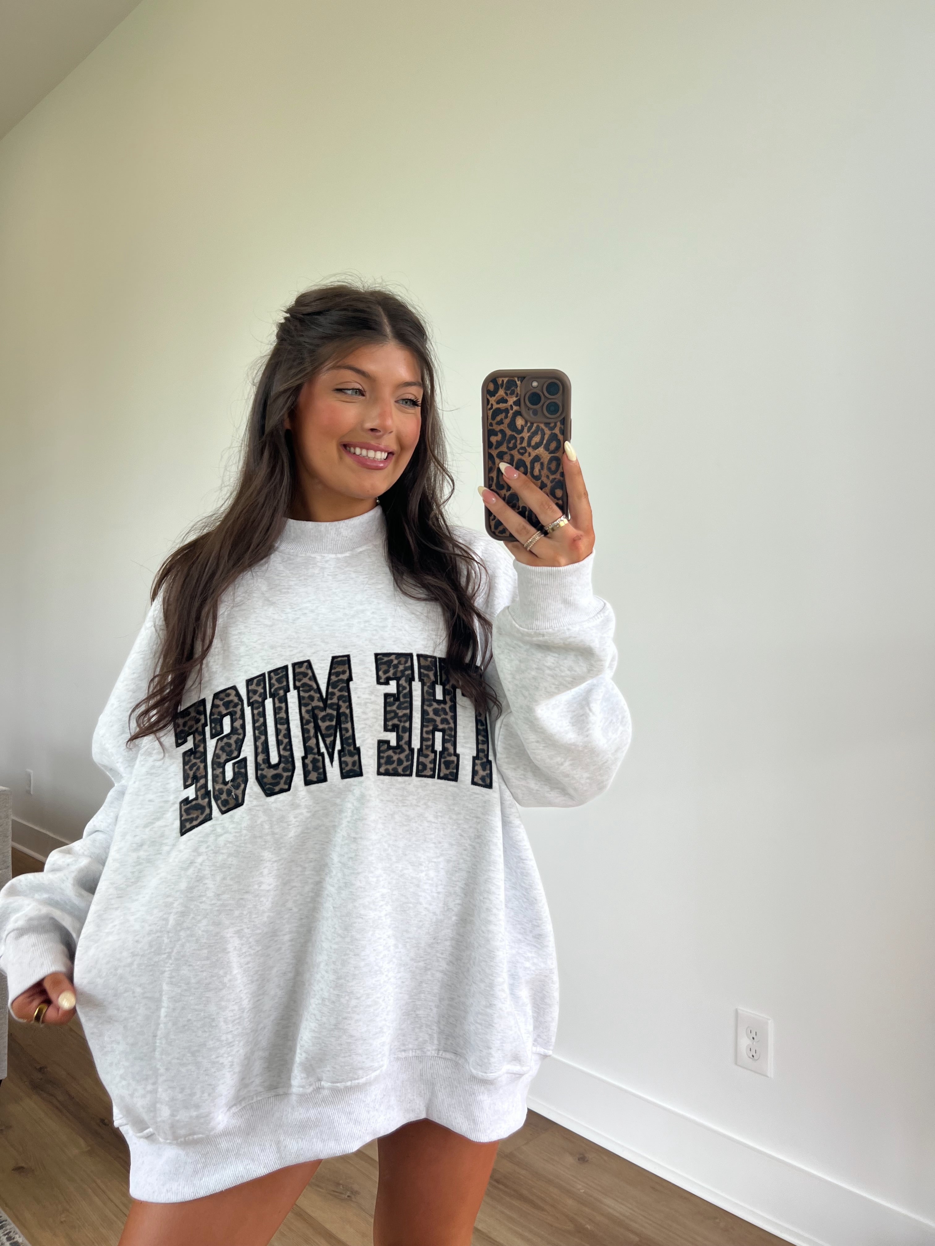 The Muse Varsity Mockneck (Cheetah)
