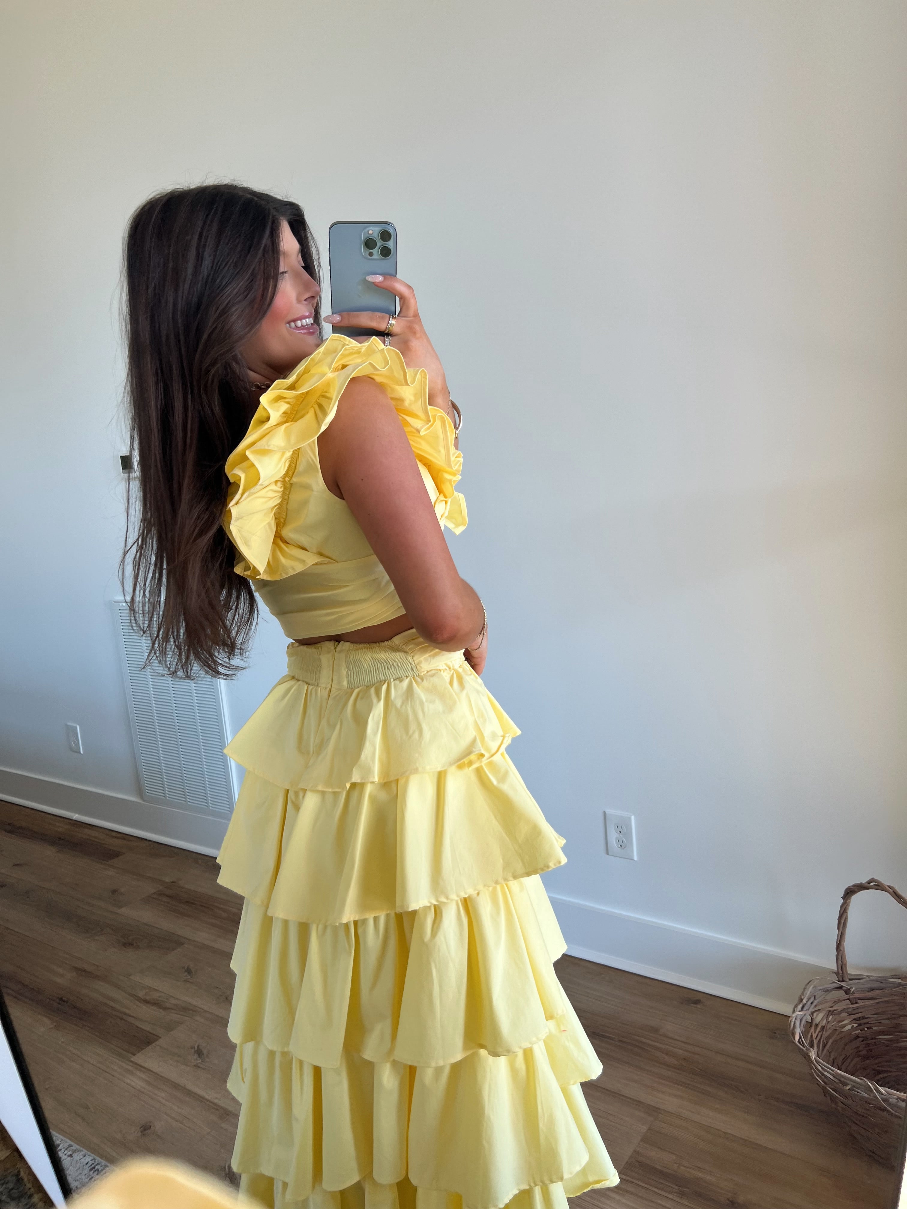Yellow Willow Ruffle Set