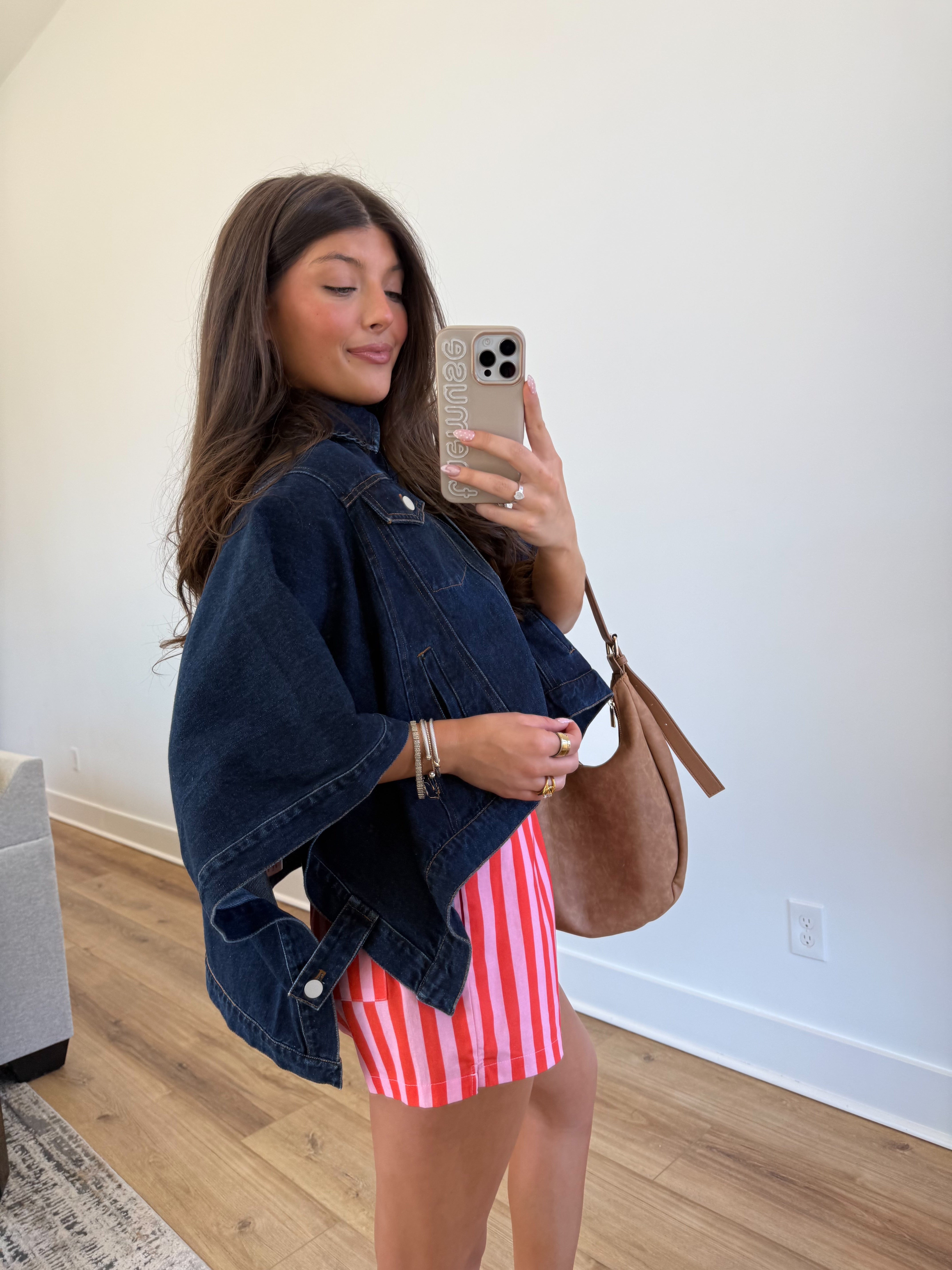 The Sloane Denim Cape