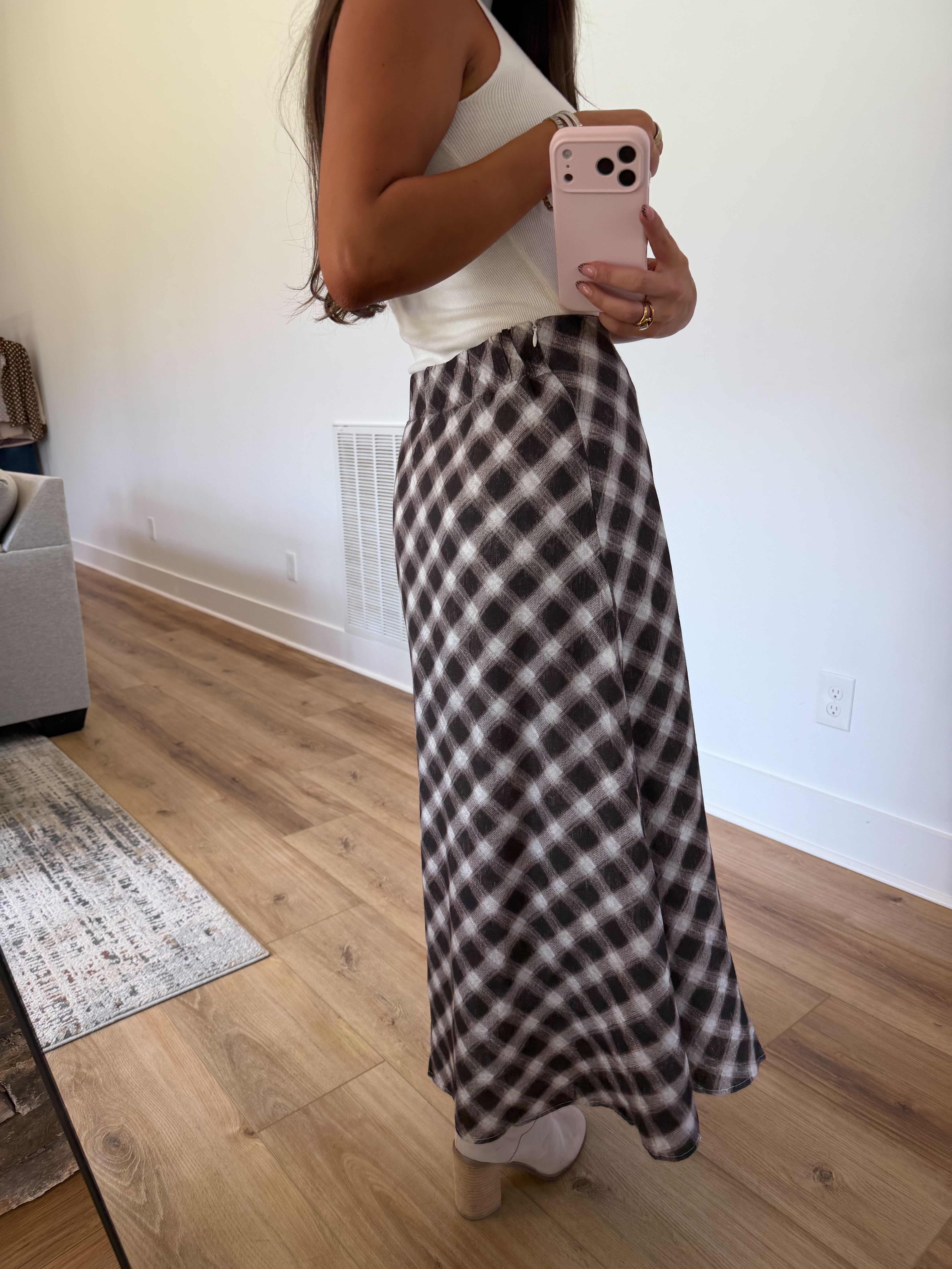 Blair Plaid Midi (Cocoa)