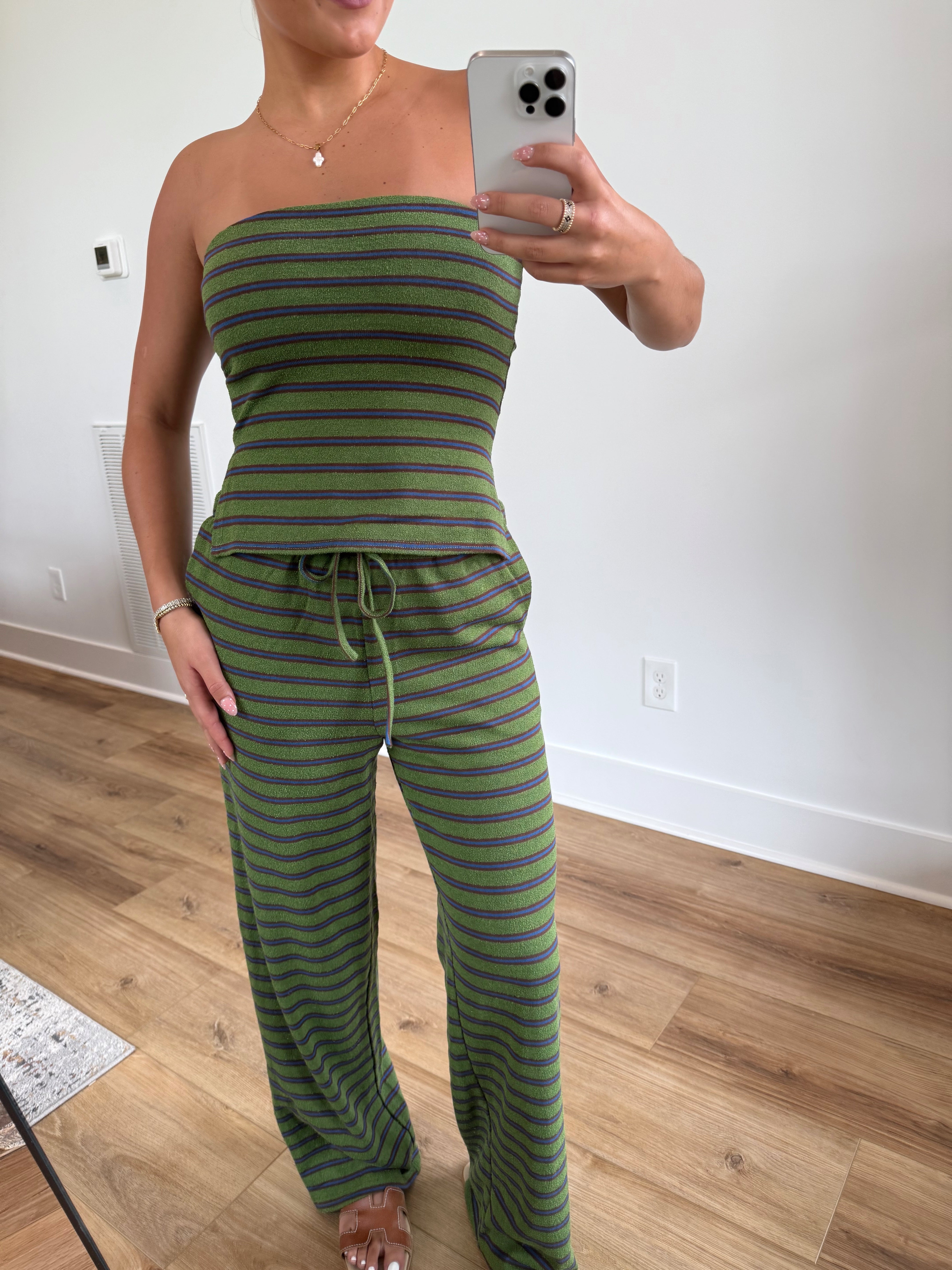 Matcha Latte Stripe Set