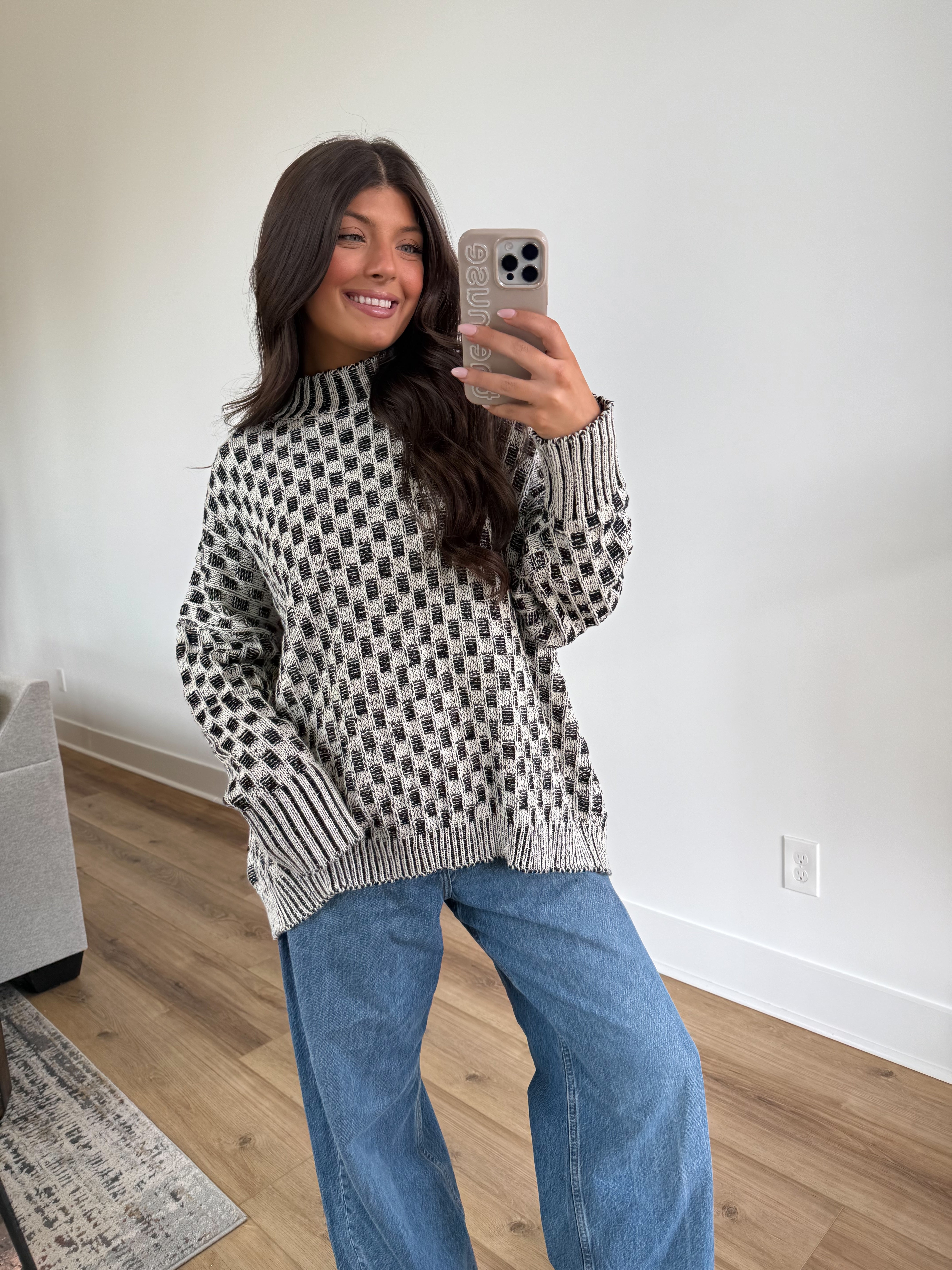 The Contrast Knit Sweater