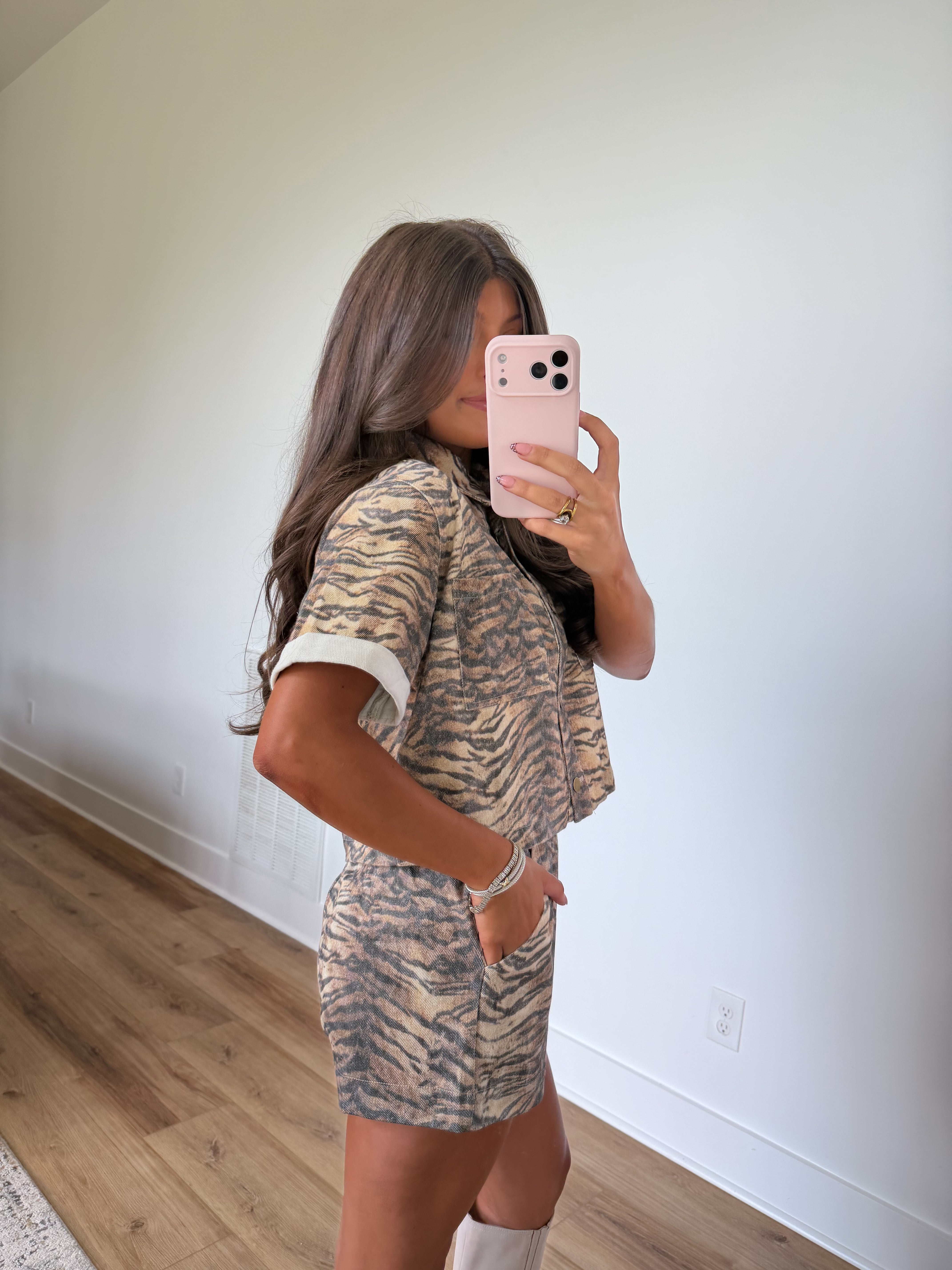 Belmont Tiger Button-Up