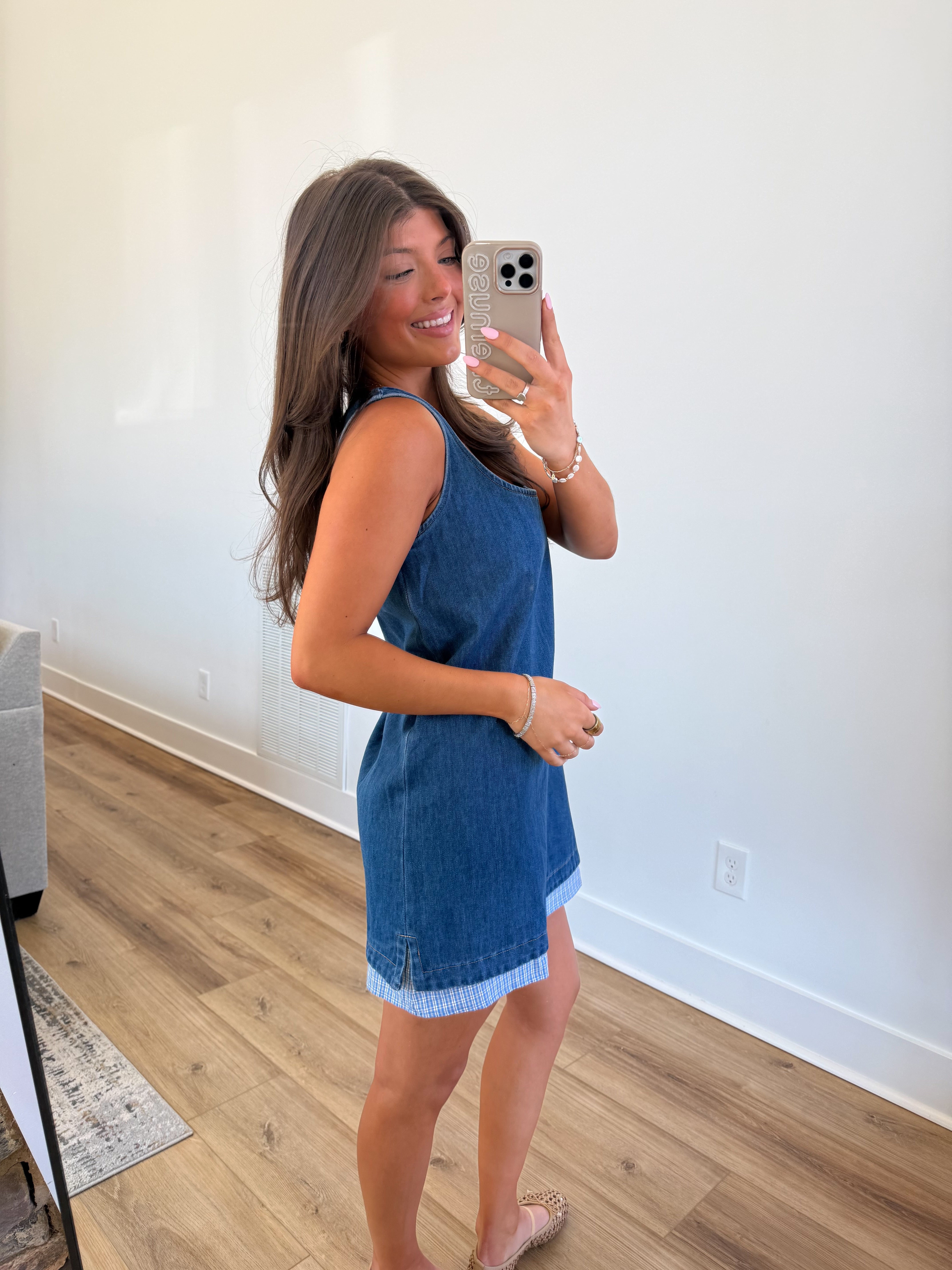 The Pippa Denim Dress(PRE-ORDER (1 week)/ Restock)