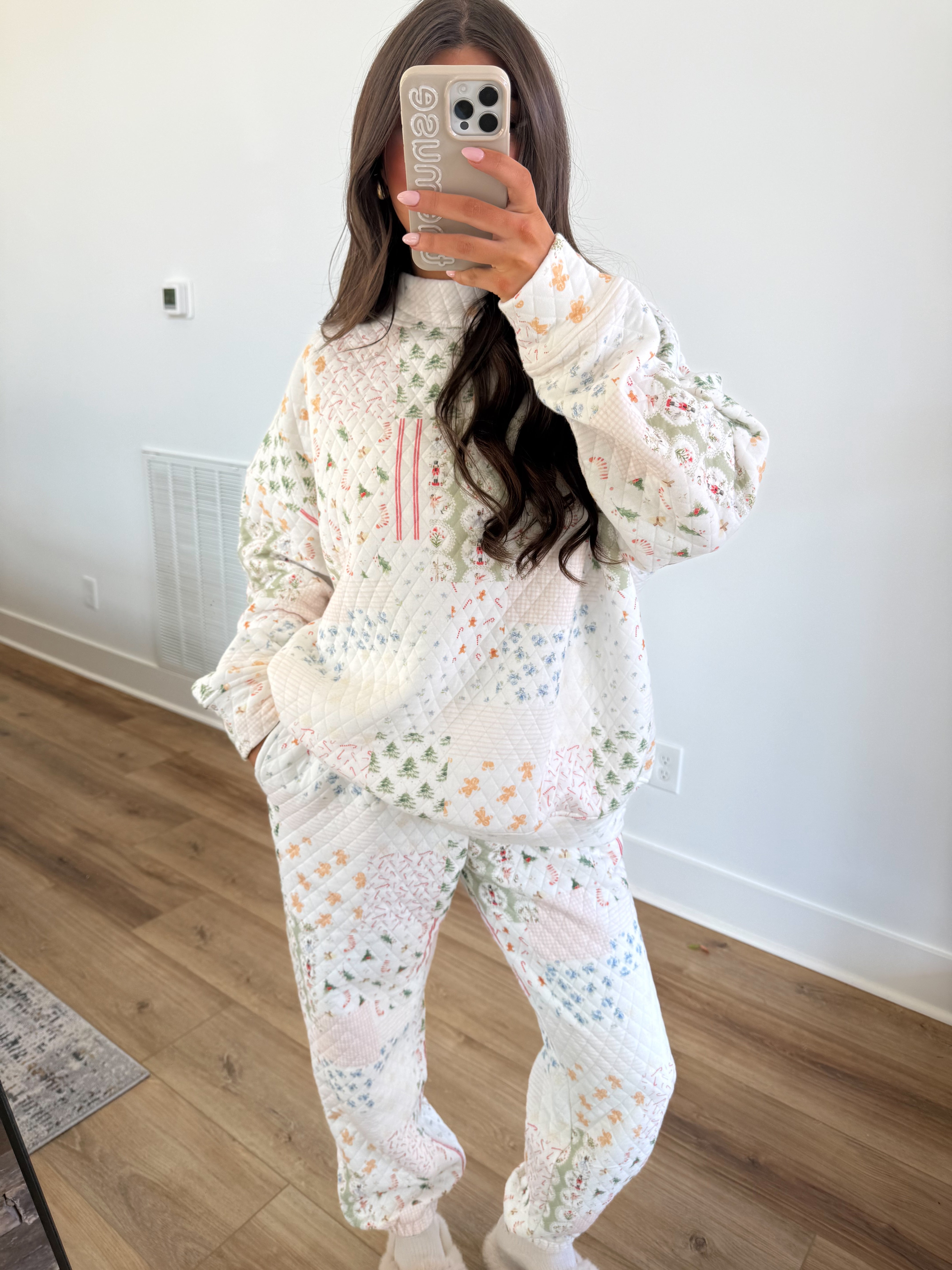 North Pole Quilted Mockneck