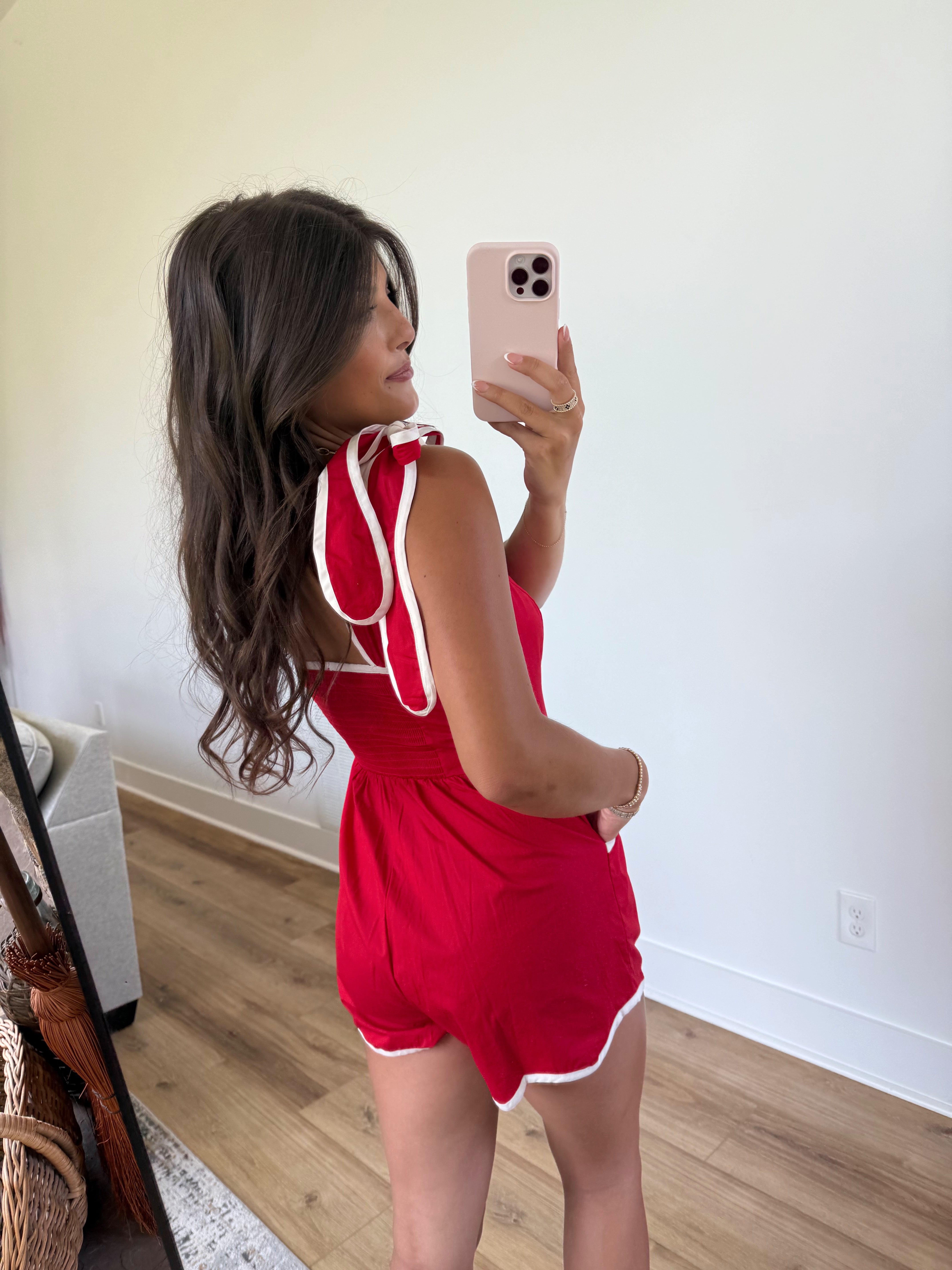 Red Hot Darling Romper