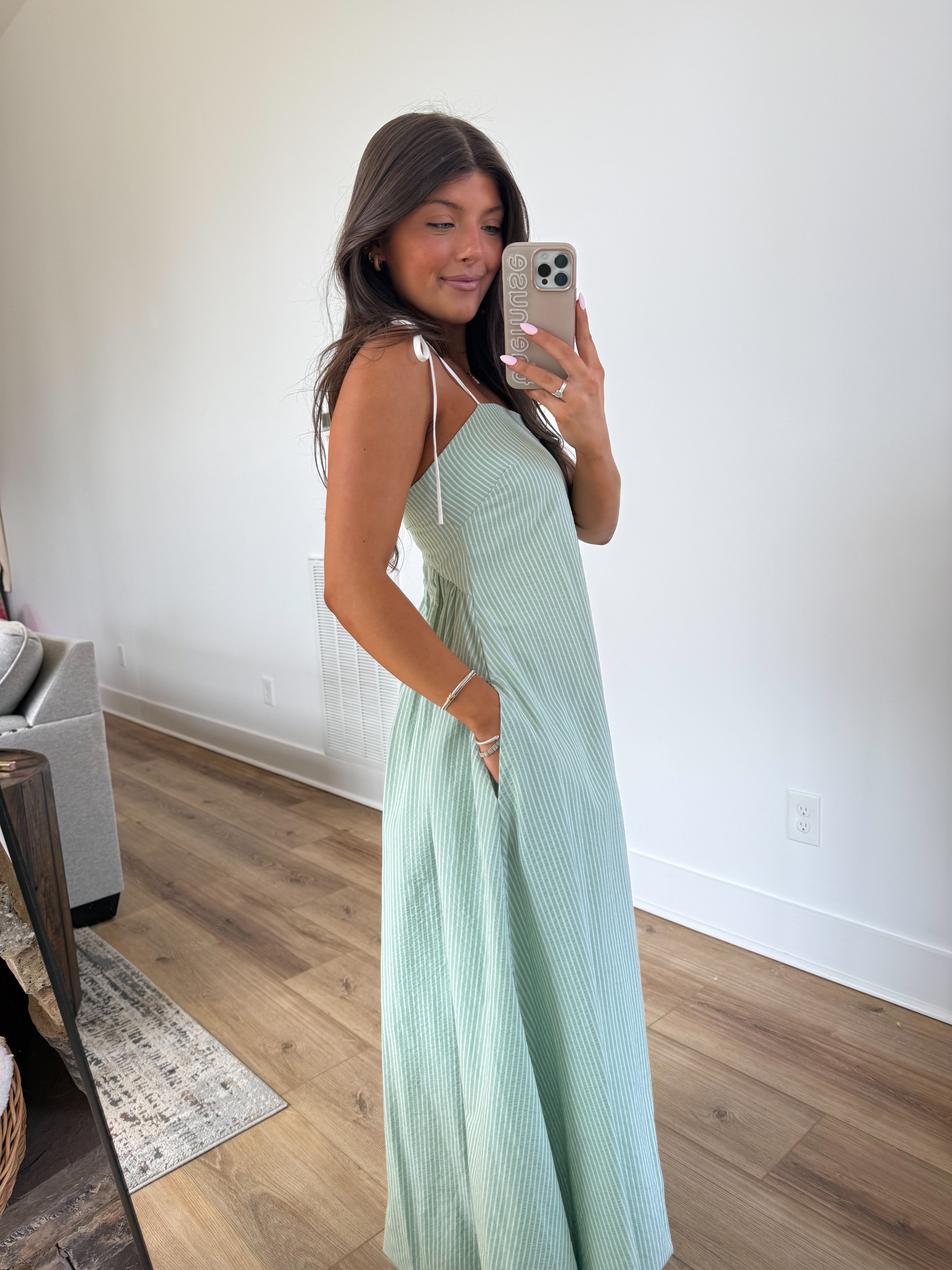 The Sweet Easter Stripe Maxi (Blue)