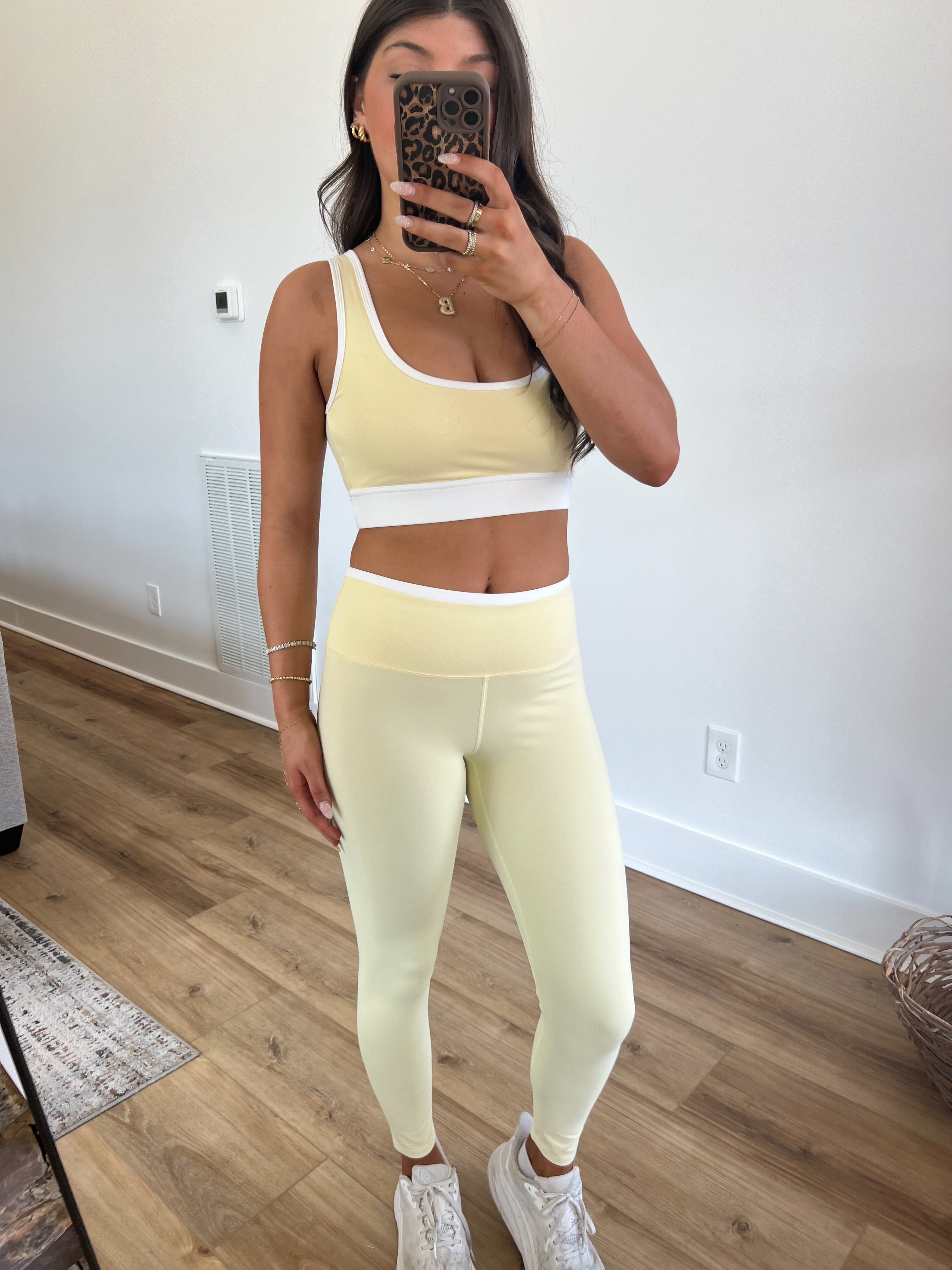 Lemon Contrast Leggings