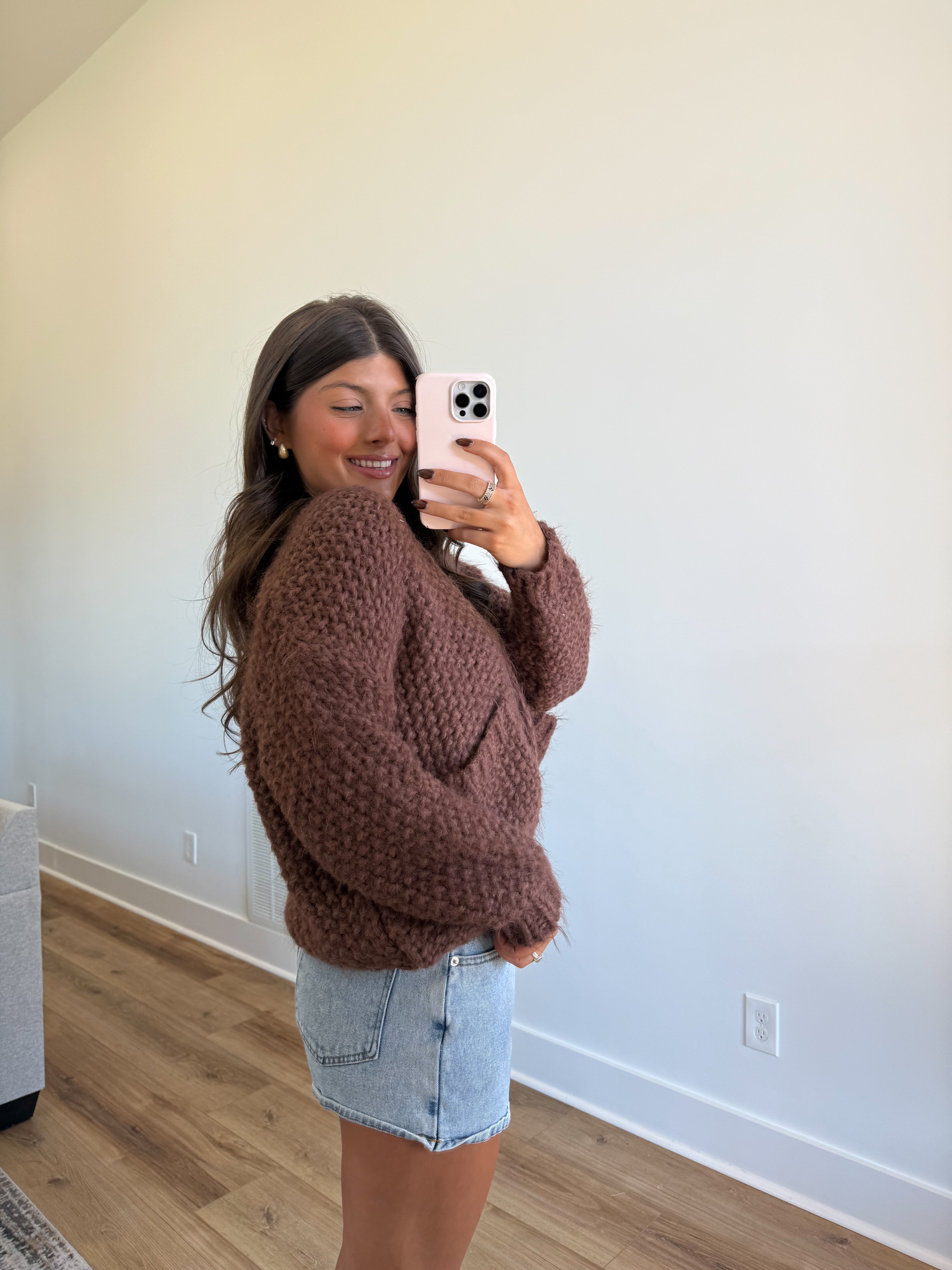 Teddy Toasty Cardigan (Brown)