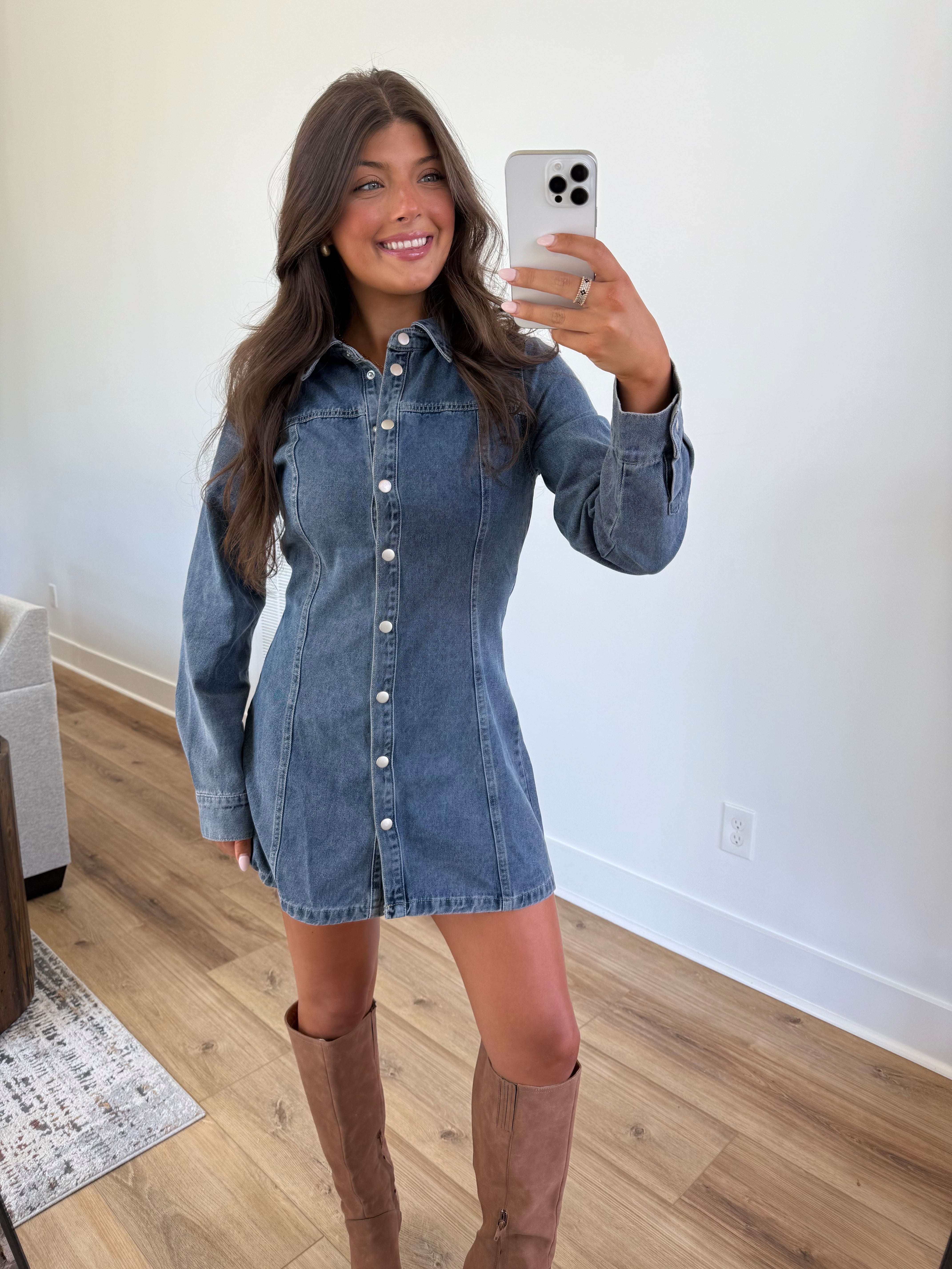 Classic Blue Jean Dress(PRE-ORDER (11/7)/ Restock)