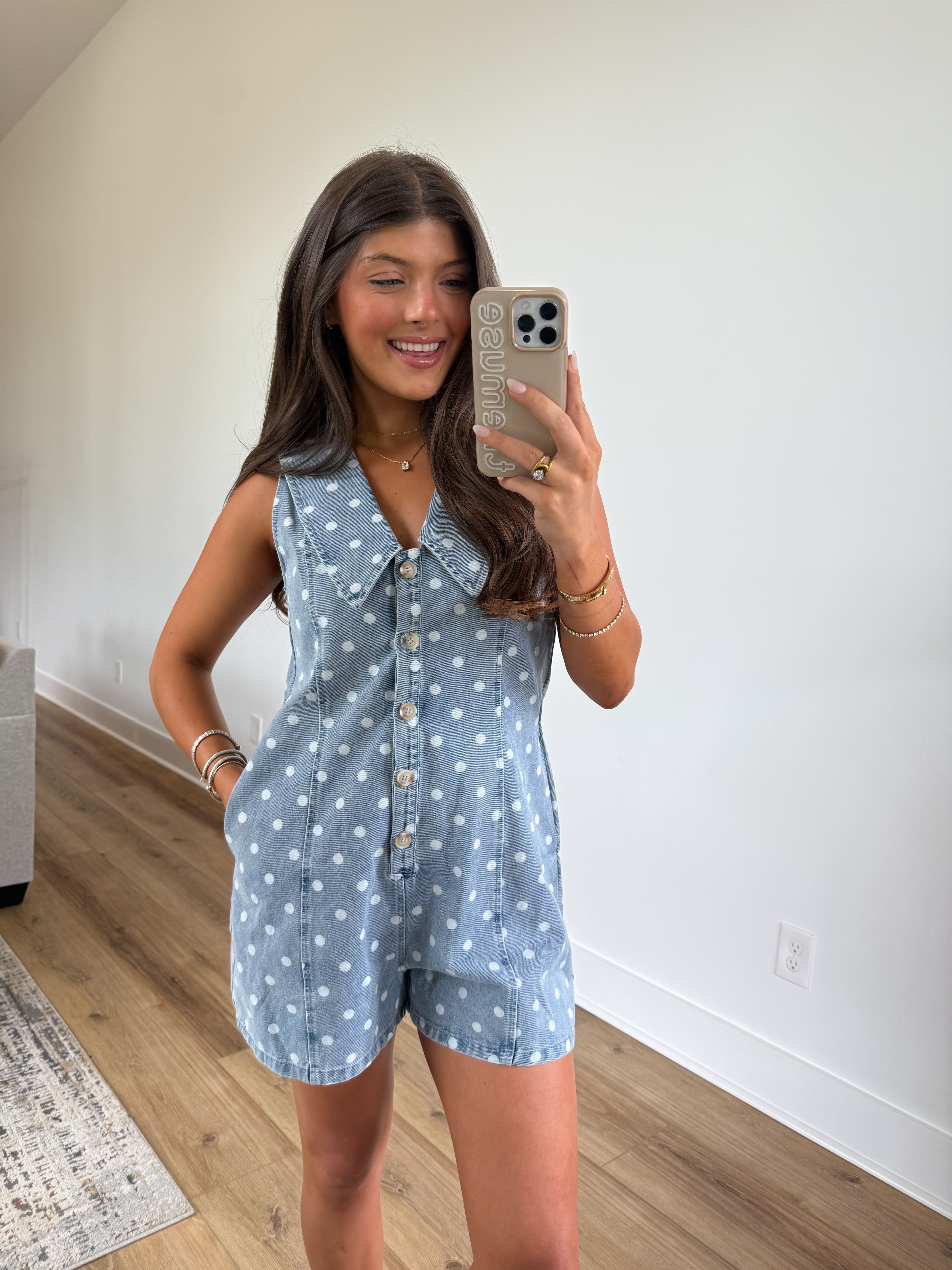 Cherry Cola Dot Romper