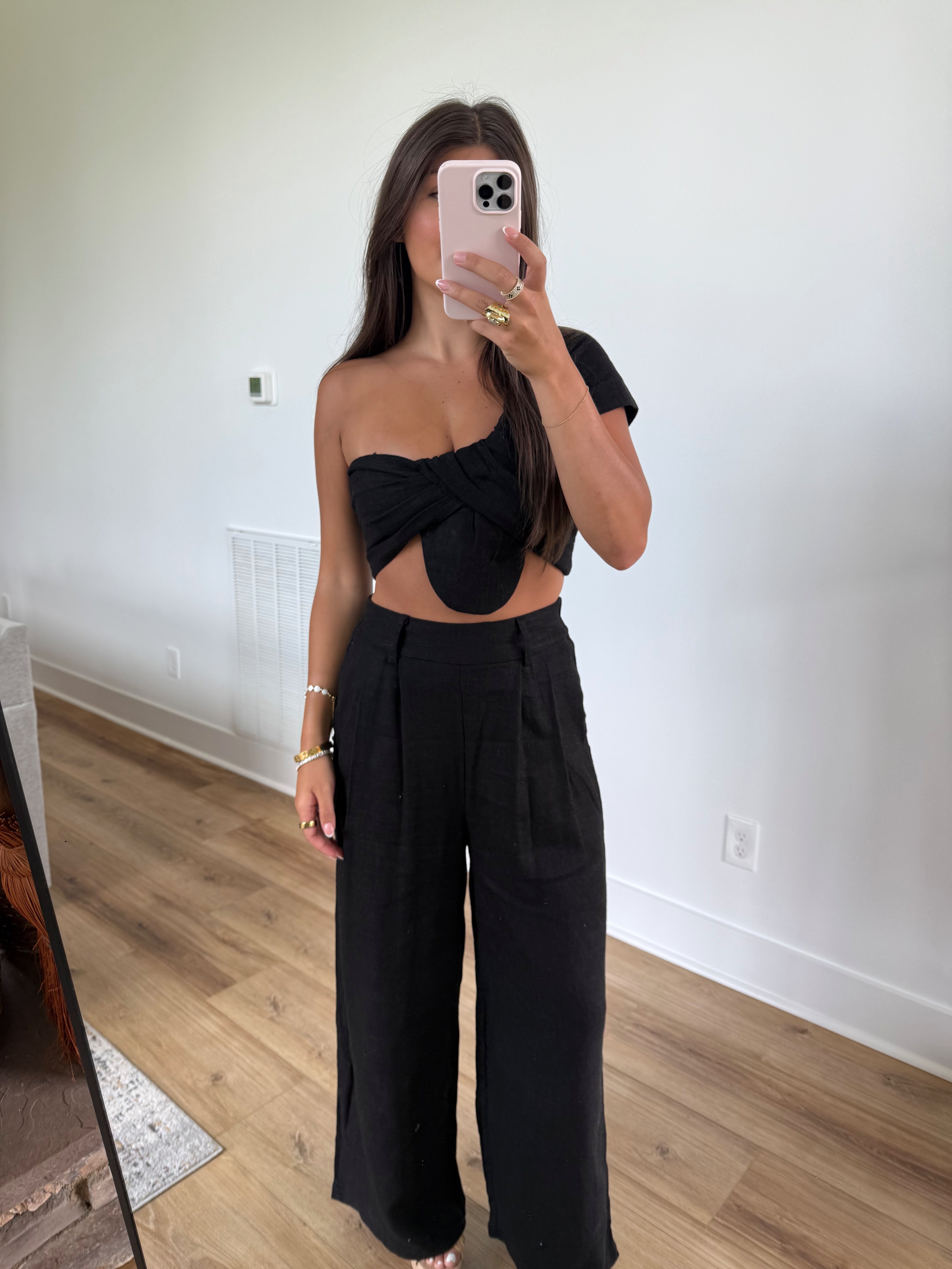 Seaside Linen Set (Black)