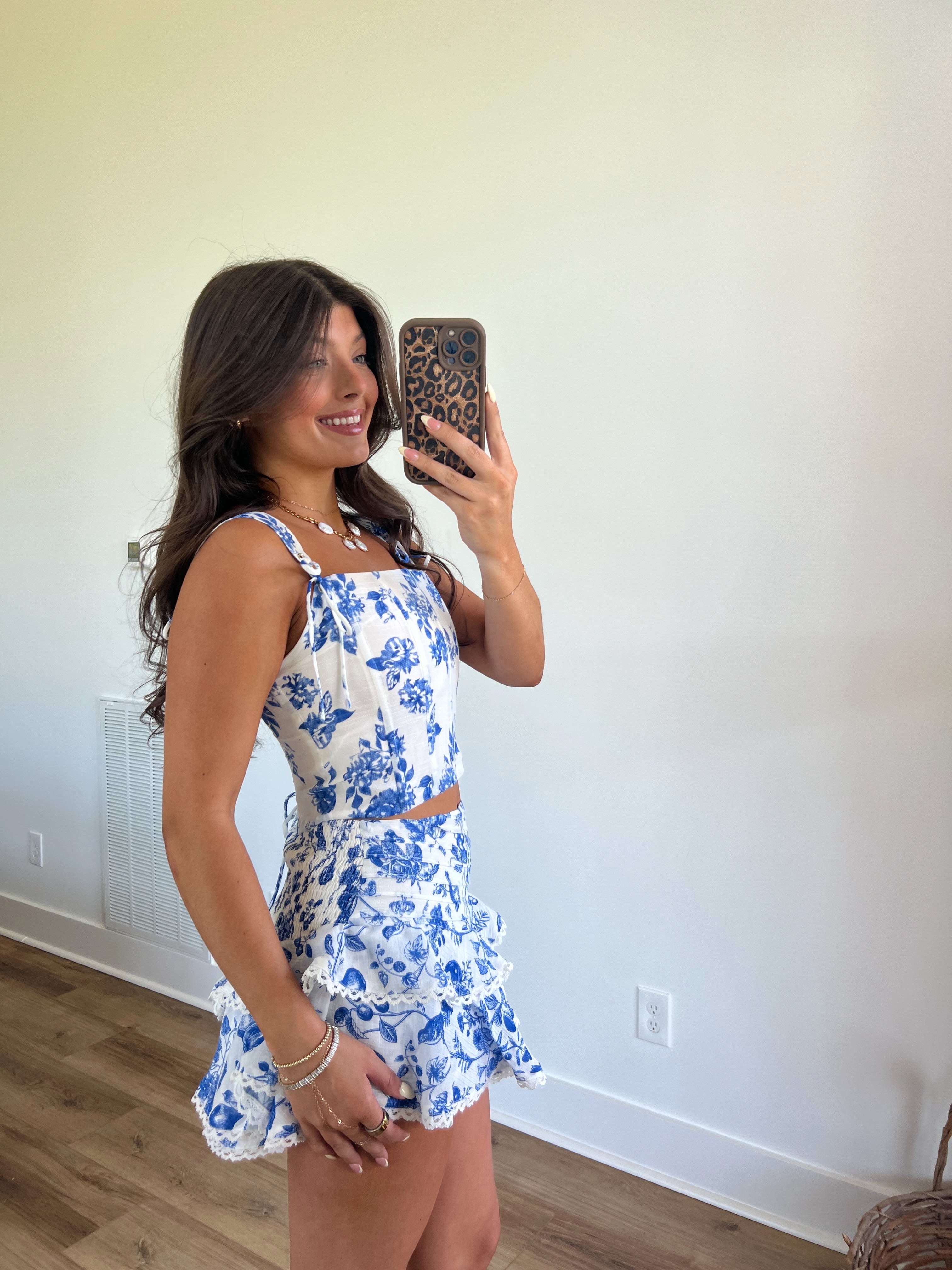 Blue Hawaiian Corset Set